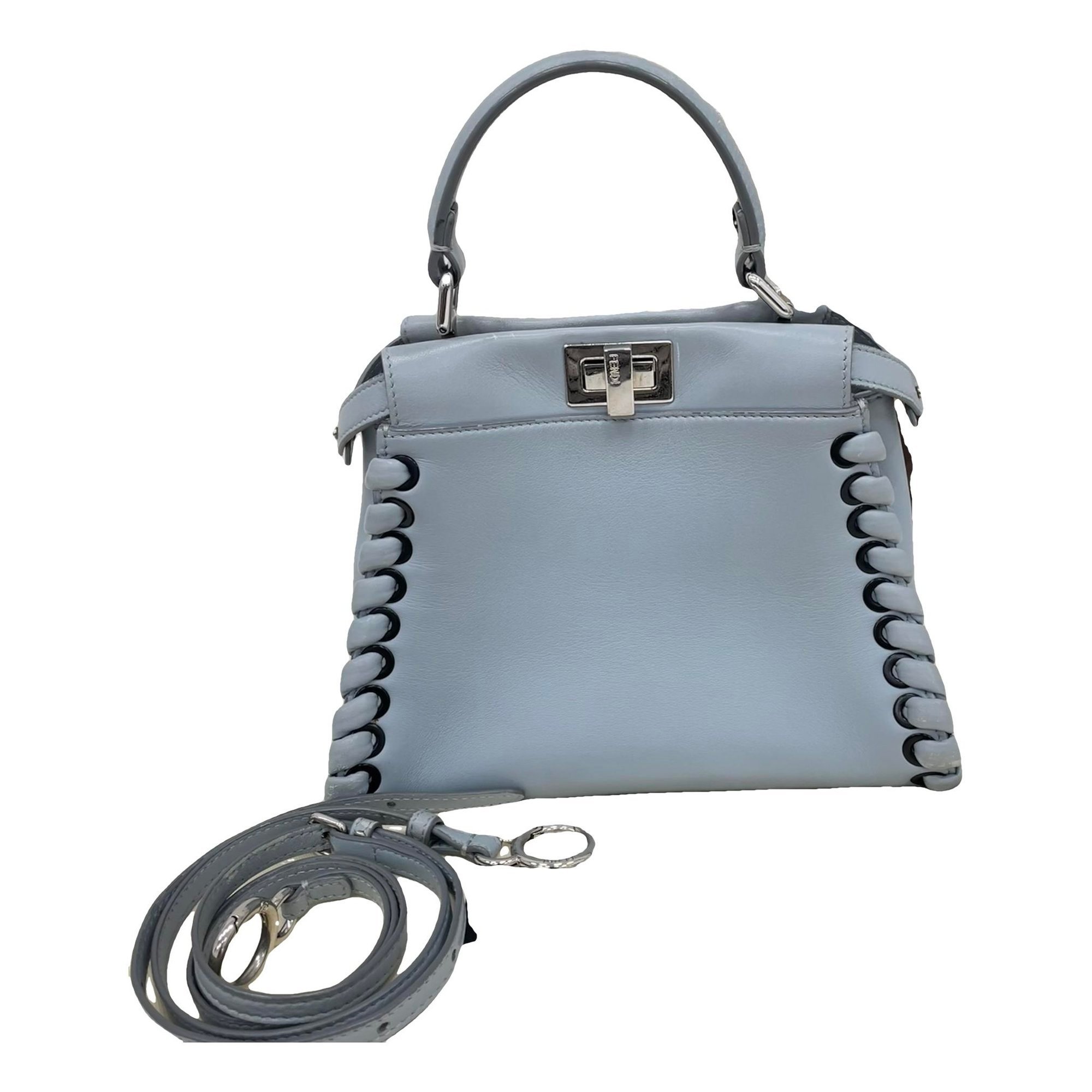 Peekaboo leather handbag