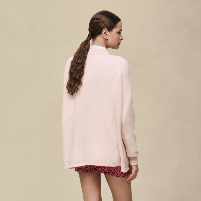 Rose Palomino Cashmere Long-sleeve Sweater
