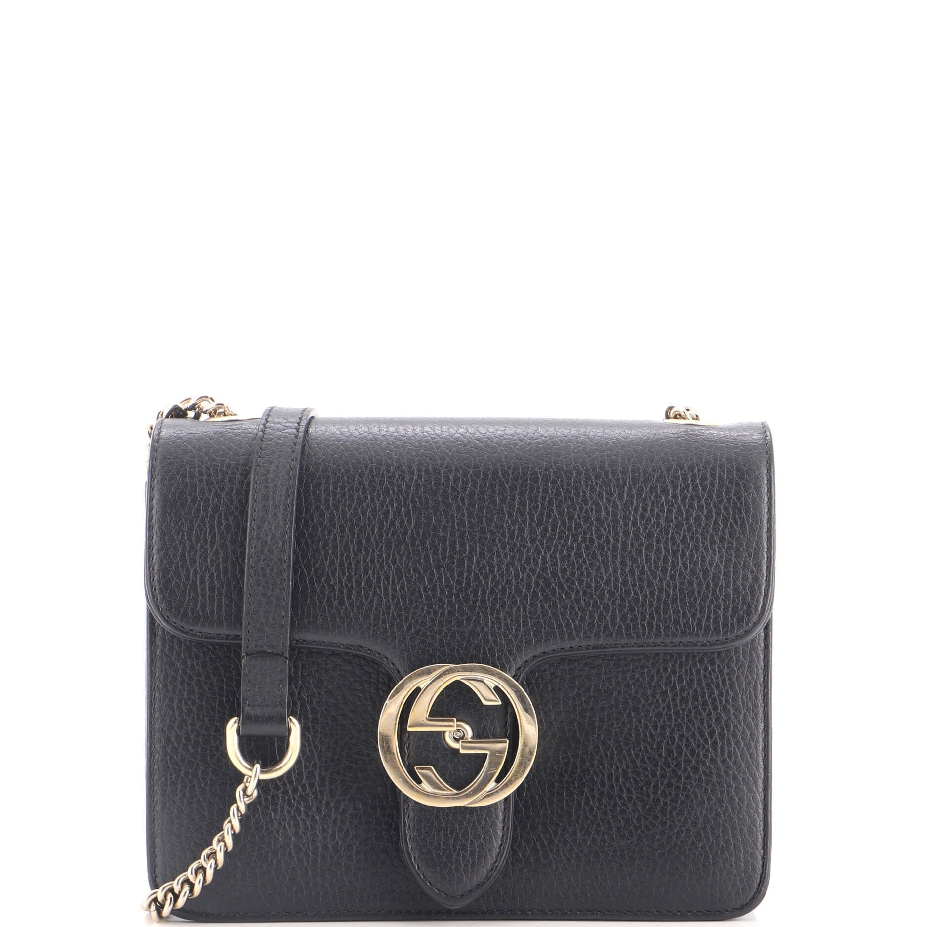 Interlocking Shoulder Bag Leather Small