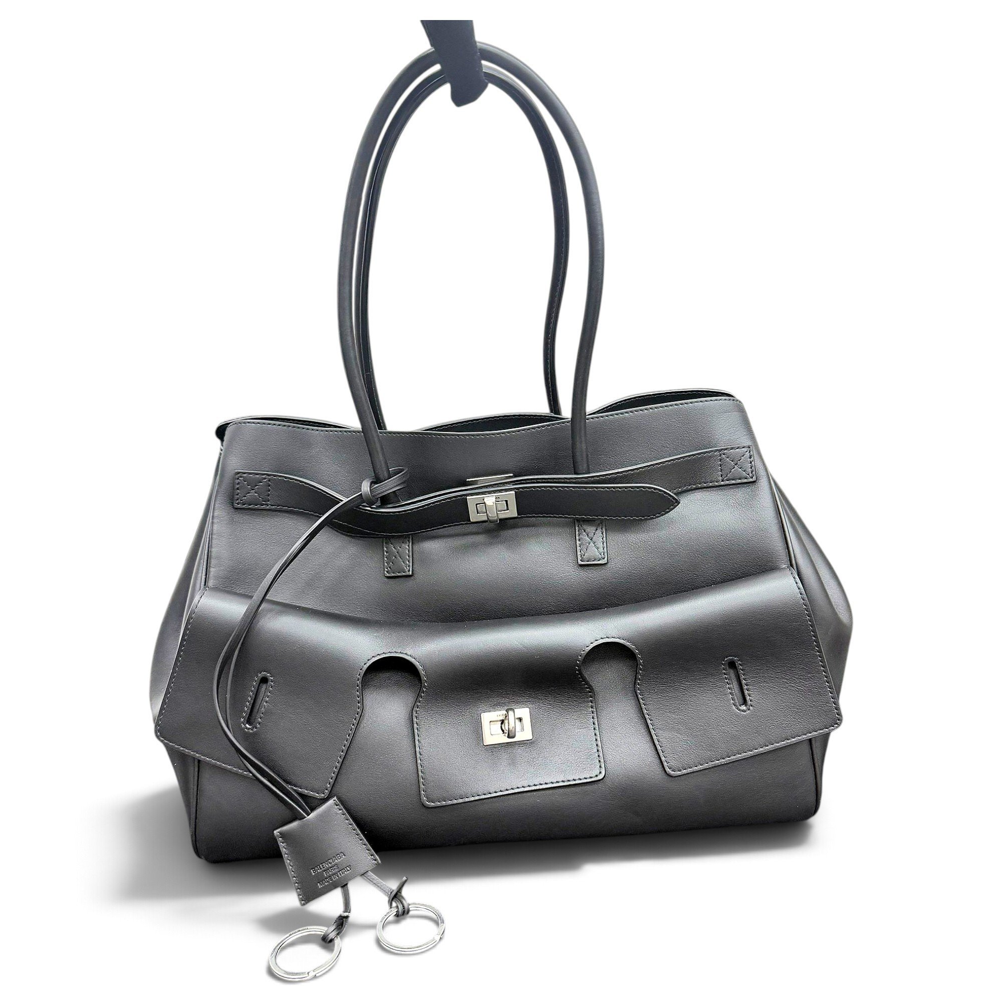 Balenciaga Carry All Bel Air leather handbag