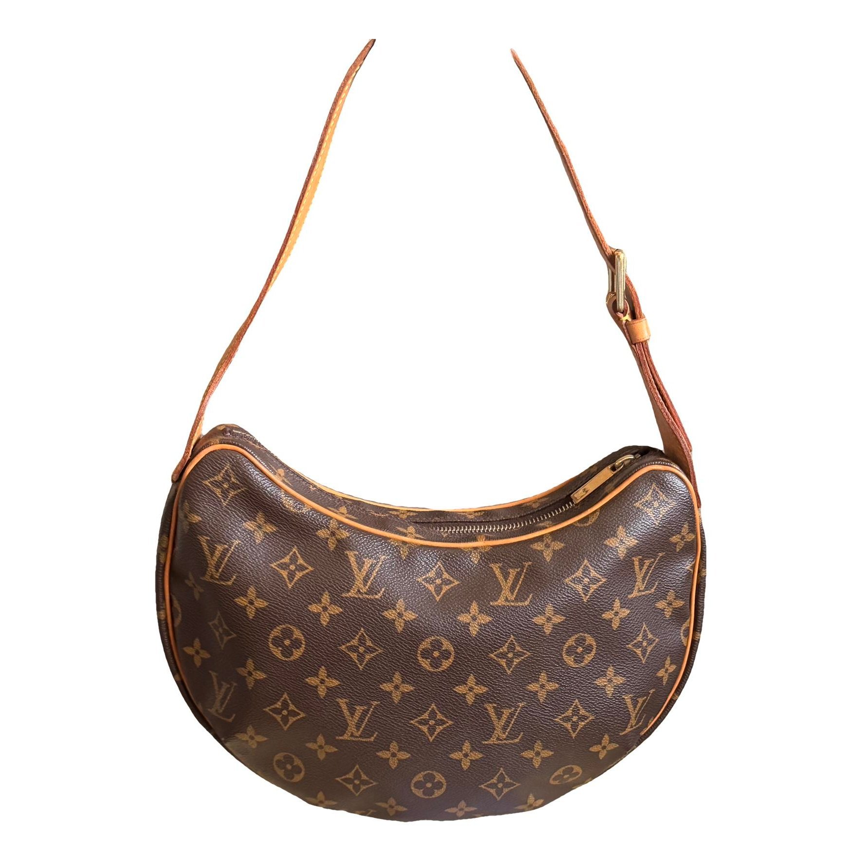 Croissant leather handbag
