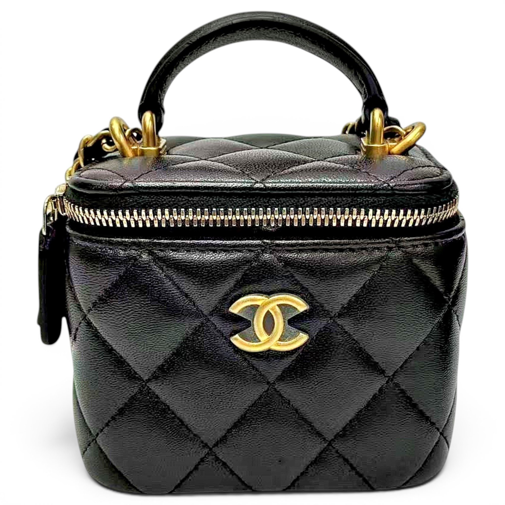 Trendy CC Vanity leather handbag