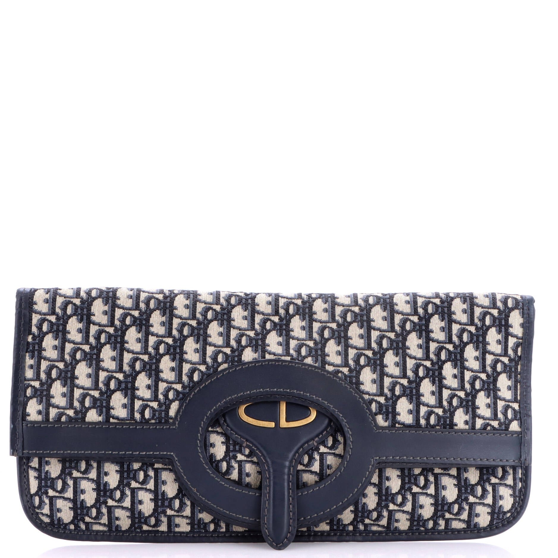Fold Over Clutch Oblique Canvas