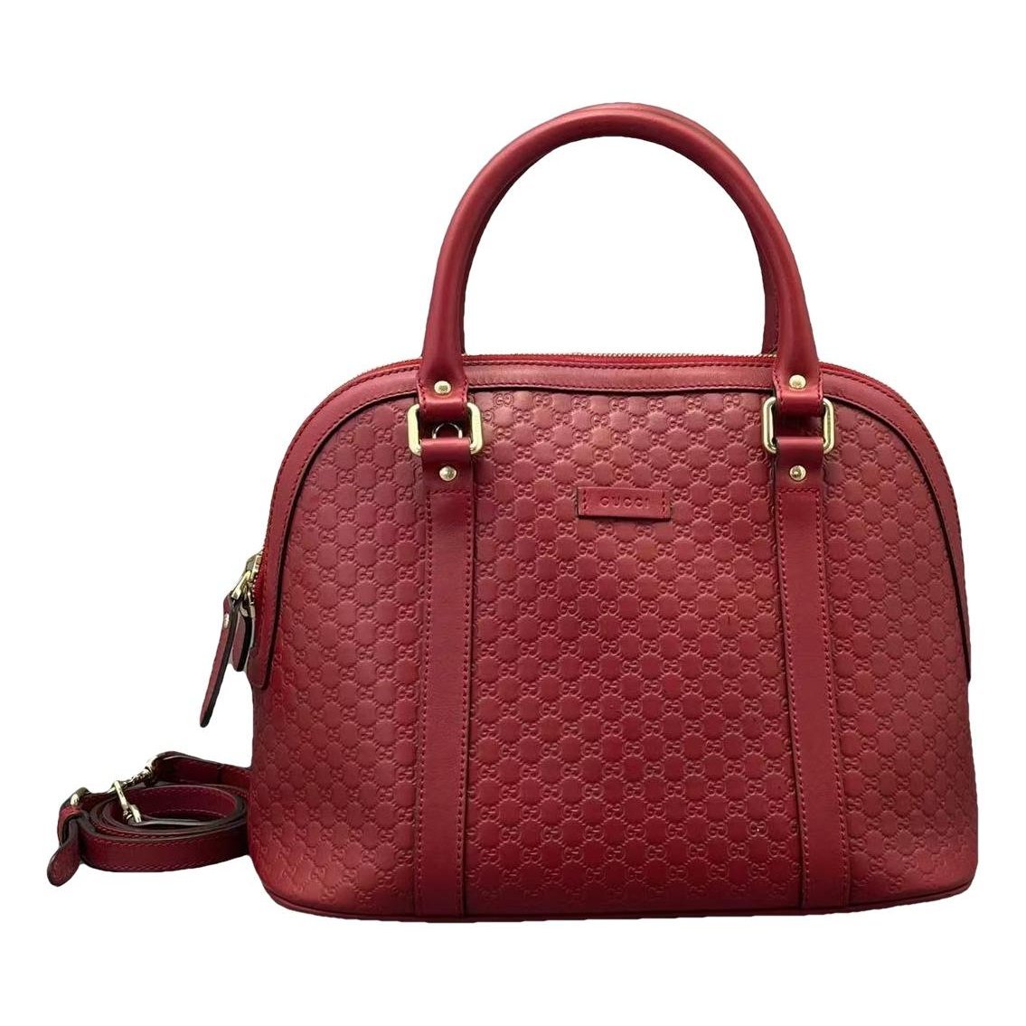 Dôme leather handbag
