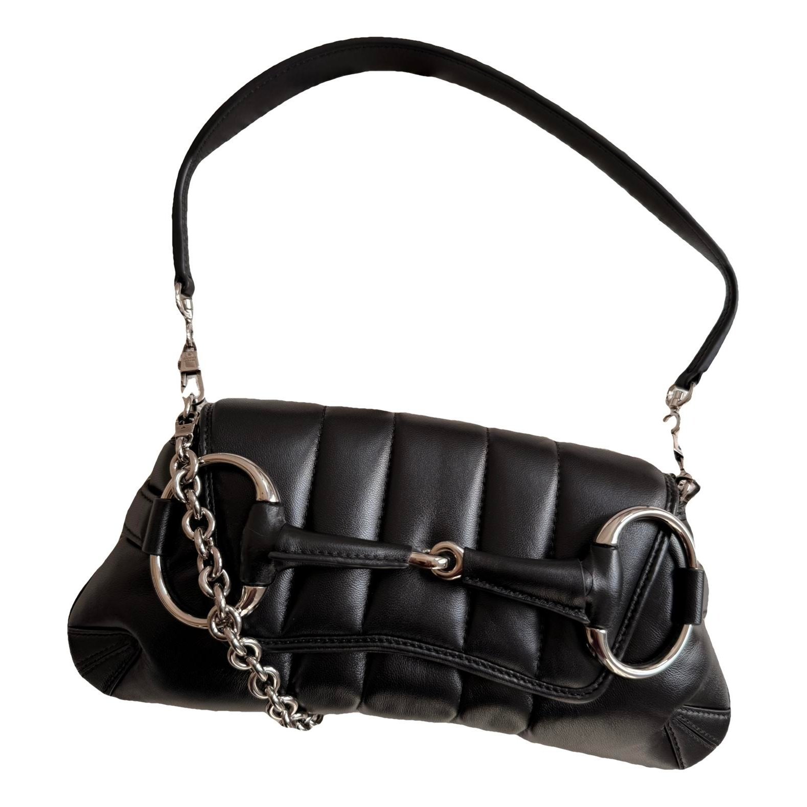 Horsebit Chain leather handbag