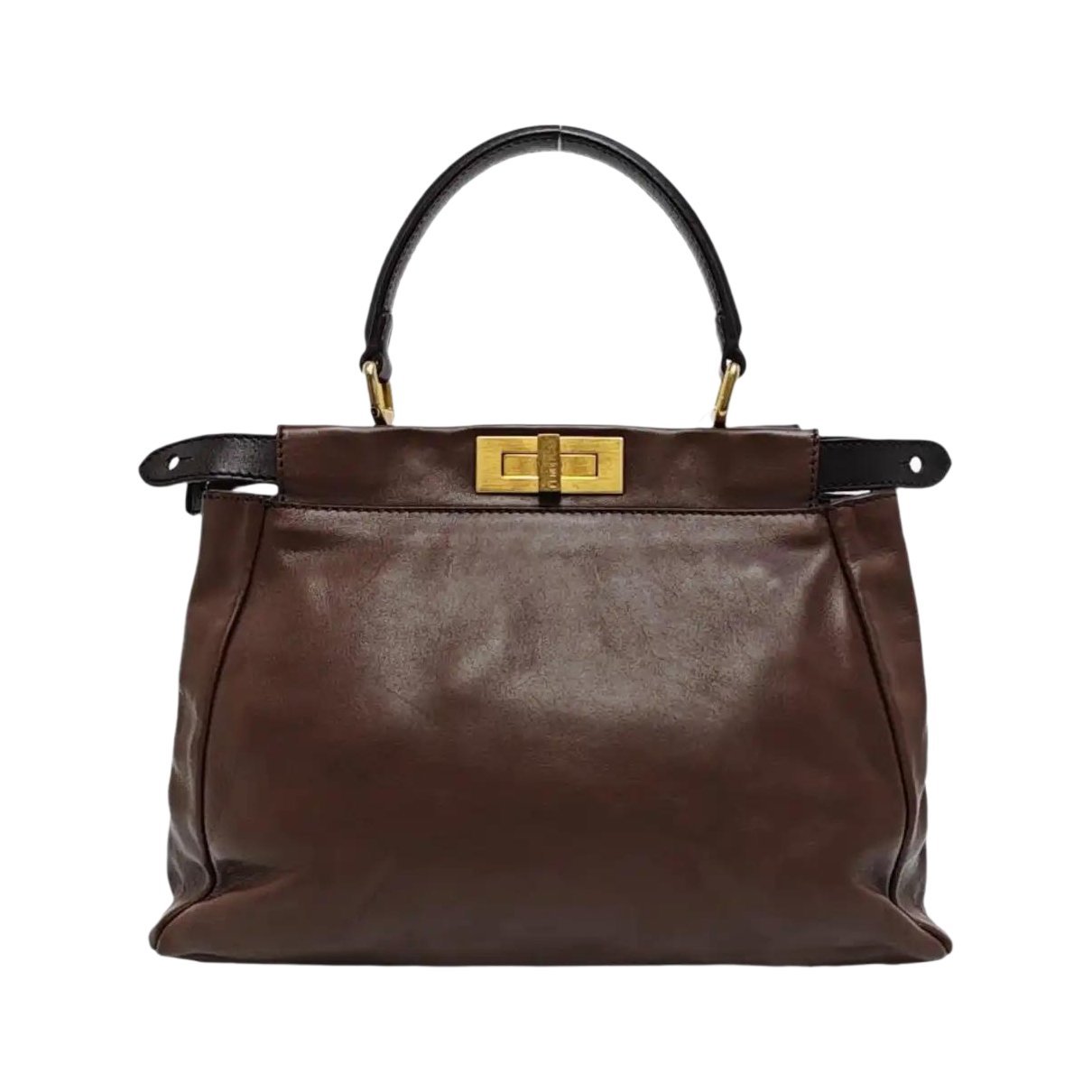 Peekaboo leather handbag