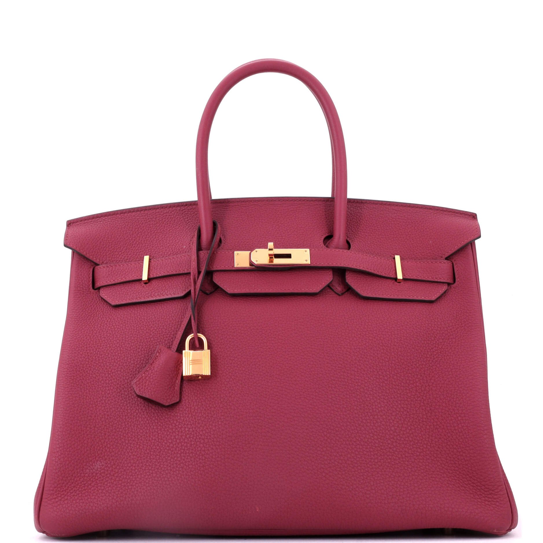 Birkin Handbag Red Togo with Gold Hardware 35
