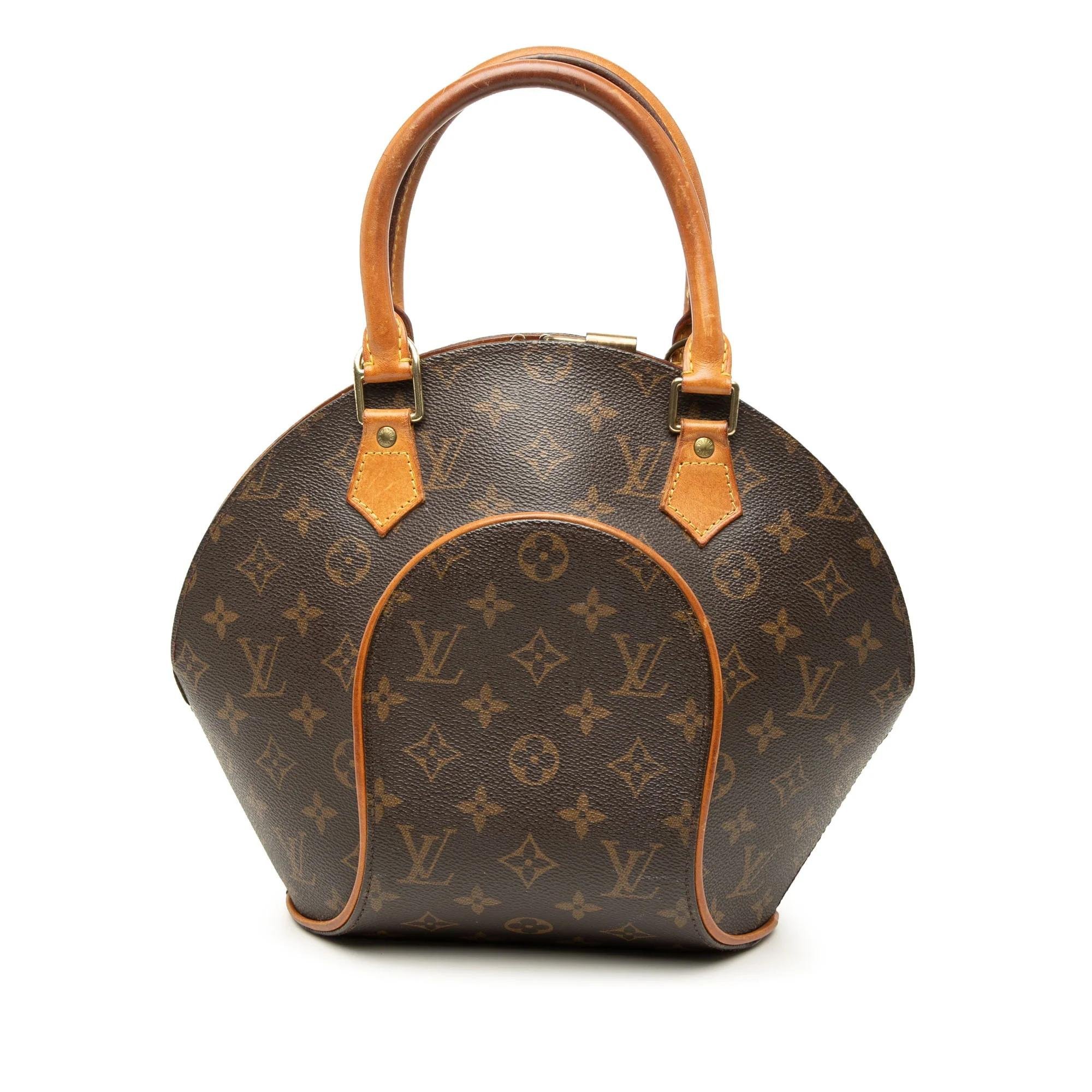 Ellipse leather handbag