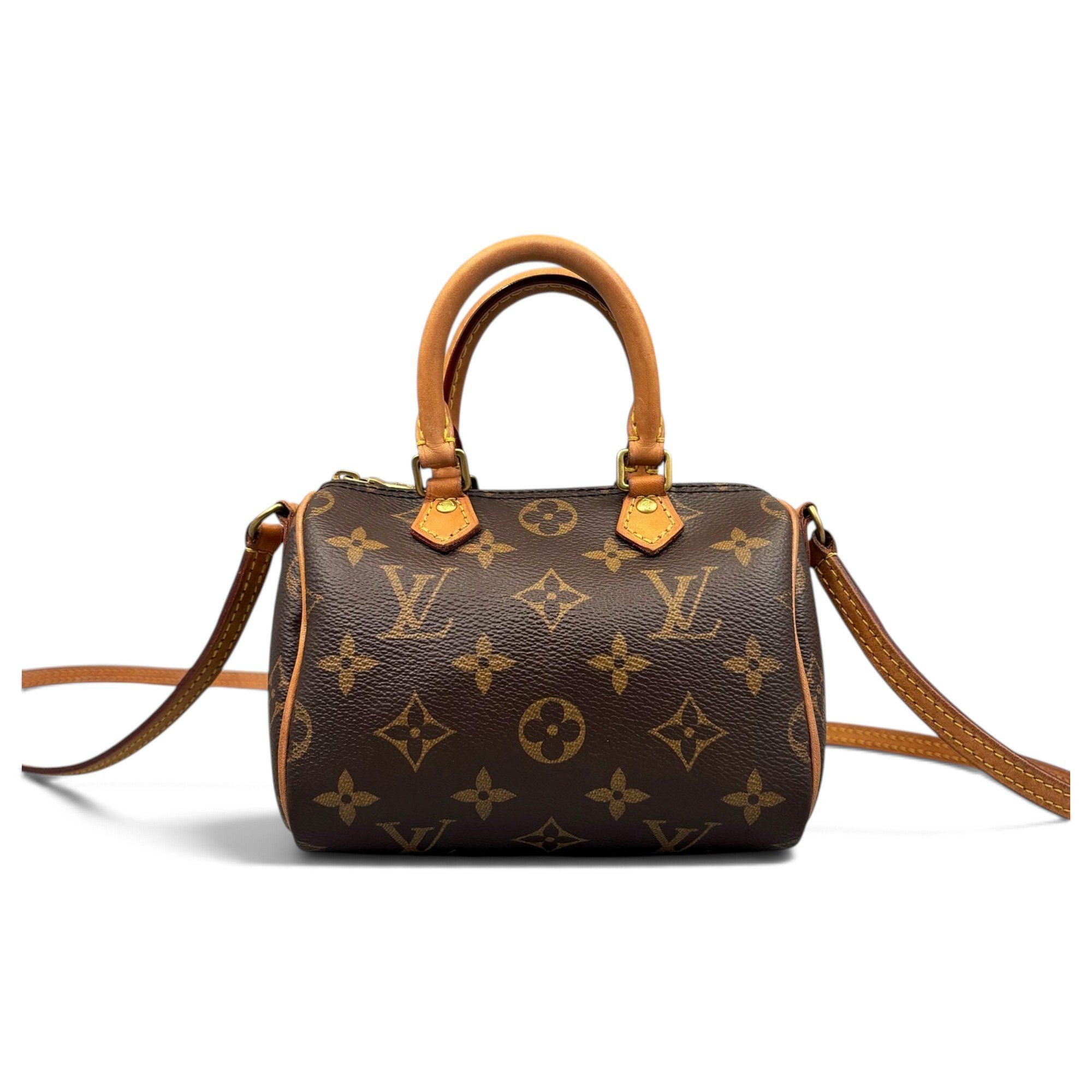 Louis Vuitton Nano Speedy / Mini HL leather handbag