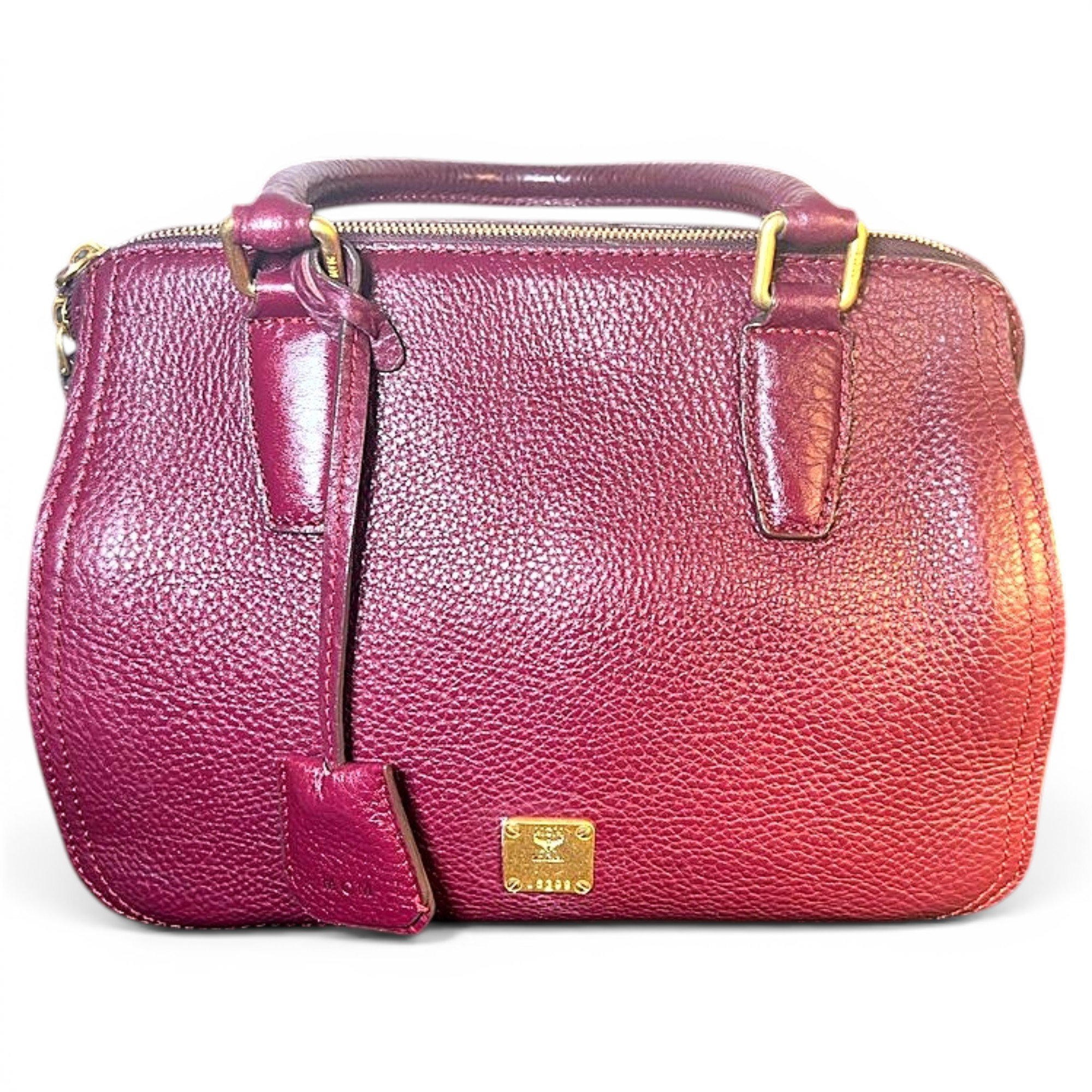 MCM Boston leather handbag
