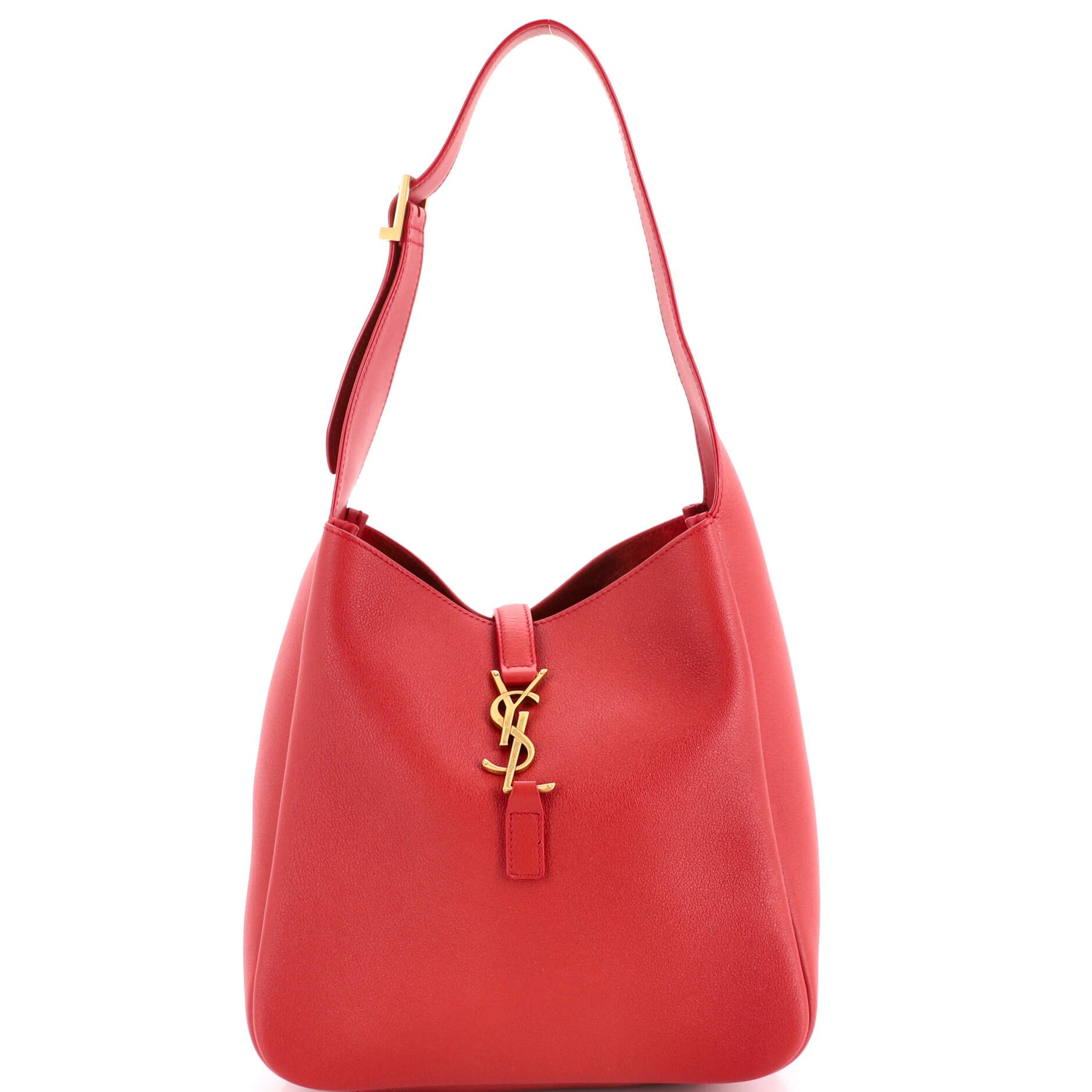 Saint Laurent Le 5 a 7 Supple Hobo Leather Small