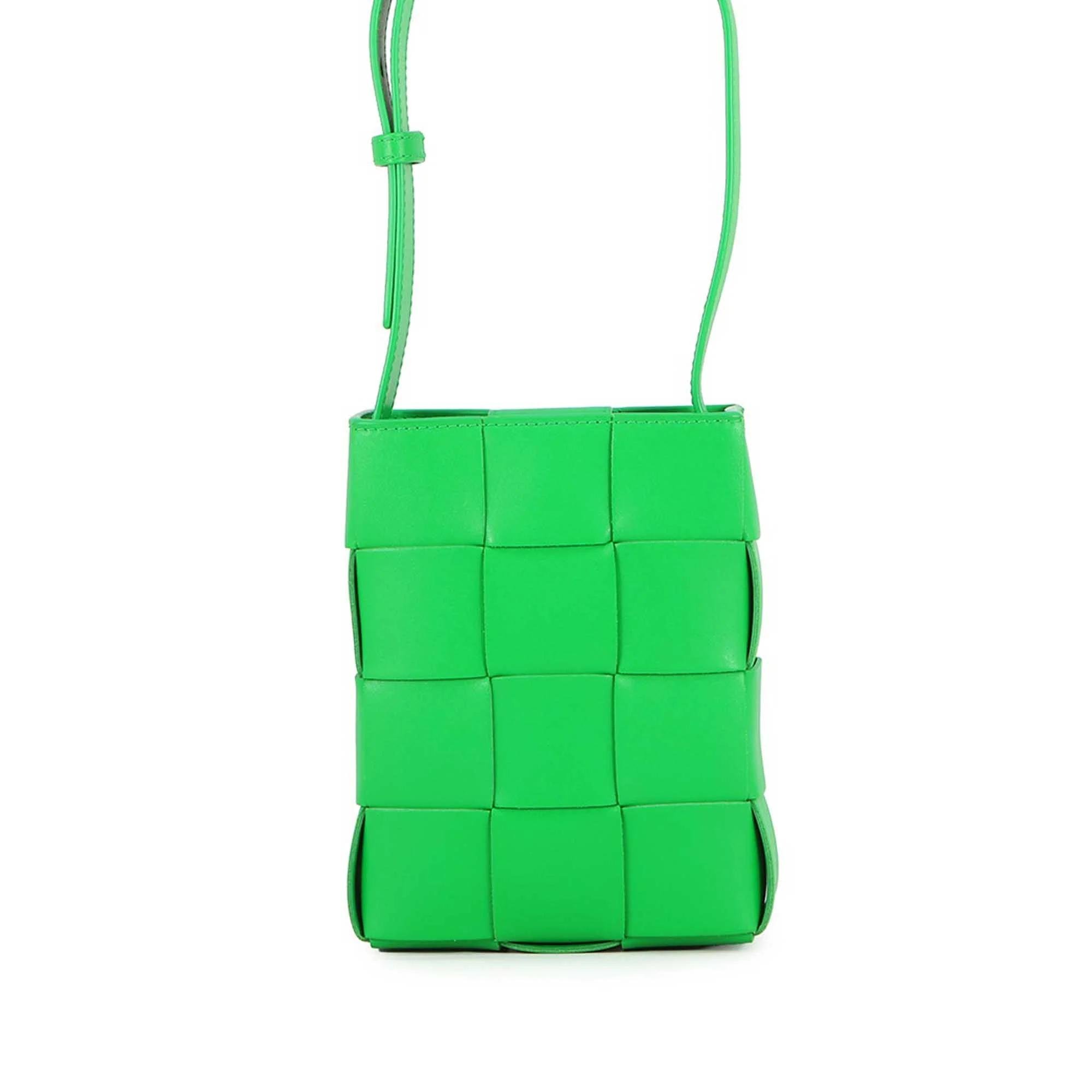 Cassette leather crossbody bag