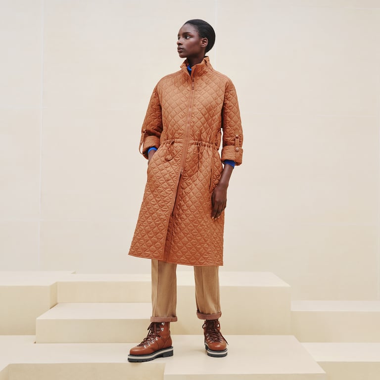 Long puffer coat