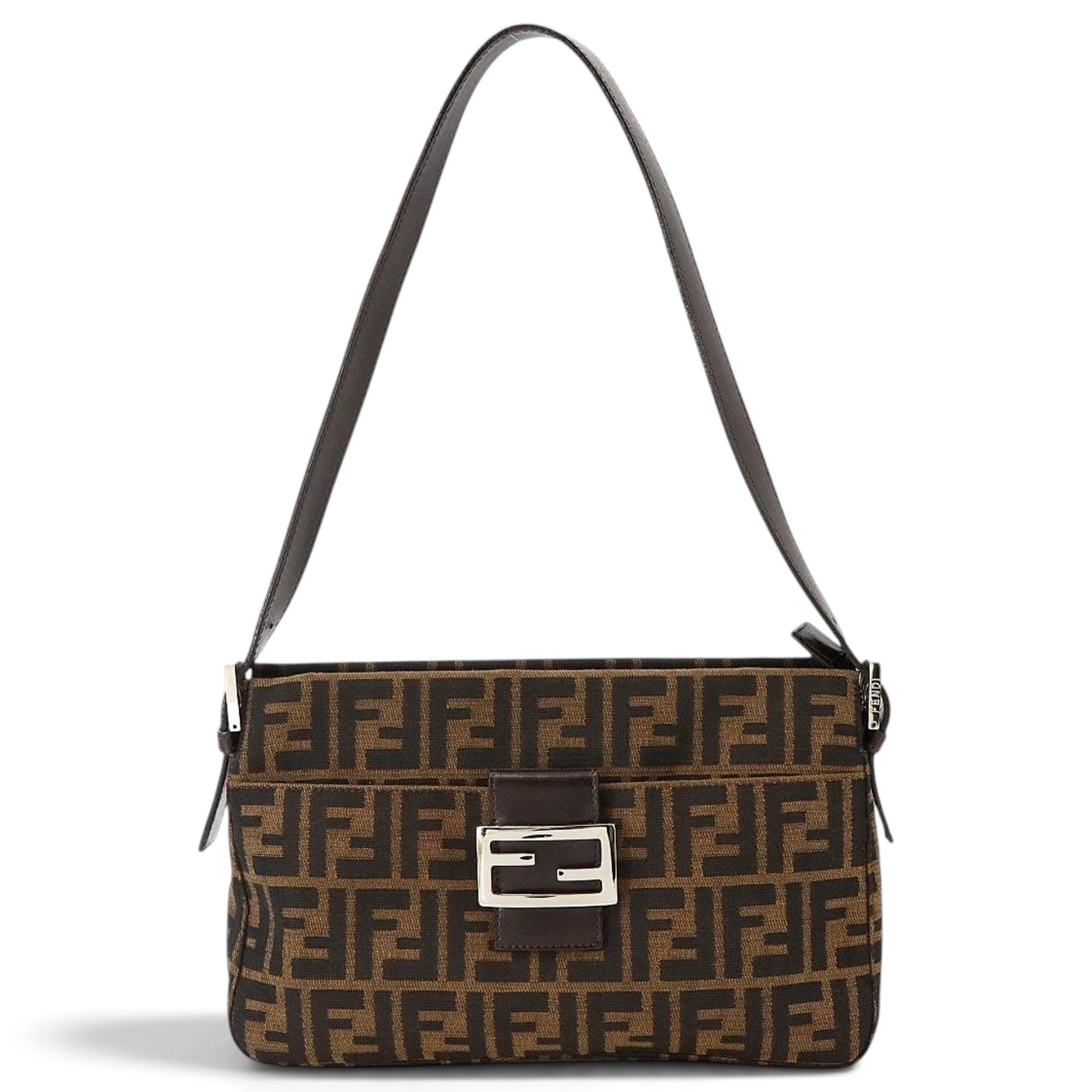 Pocket leather handbag