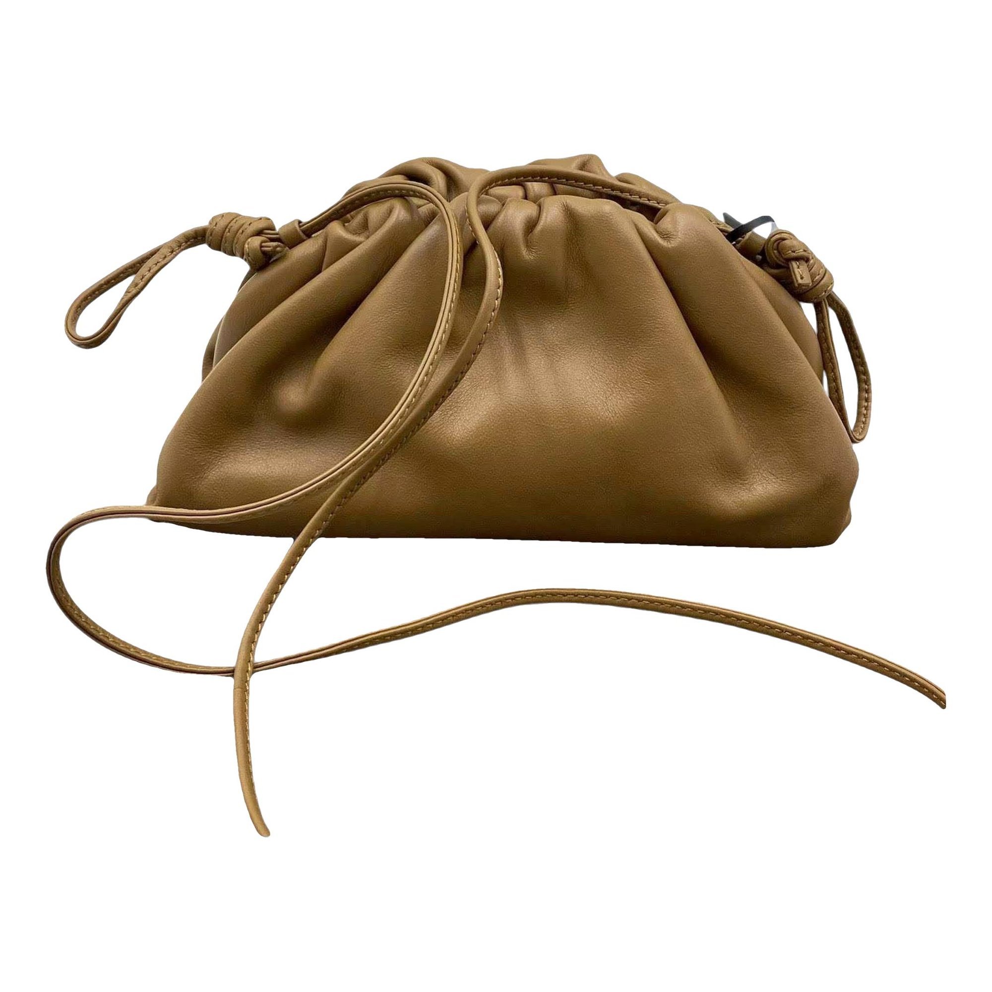 Pouch leather handbag