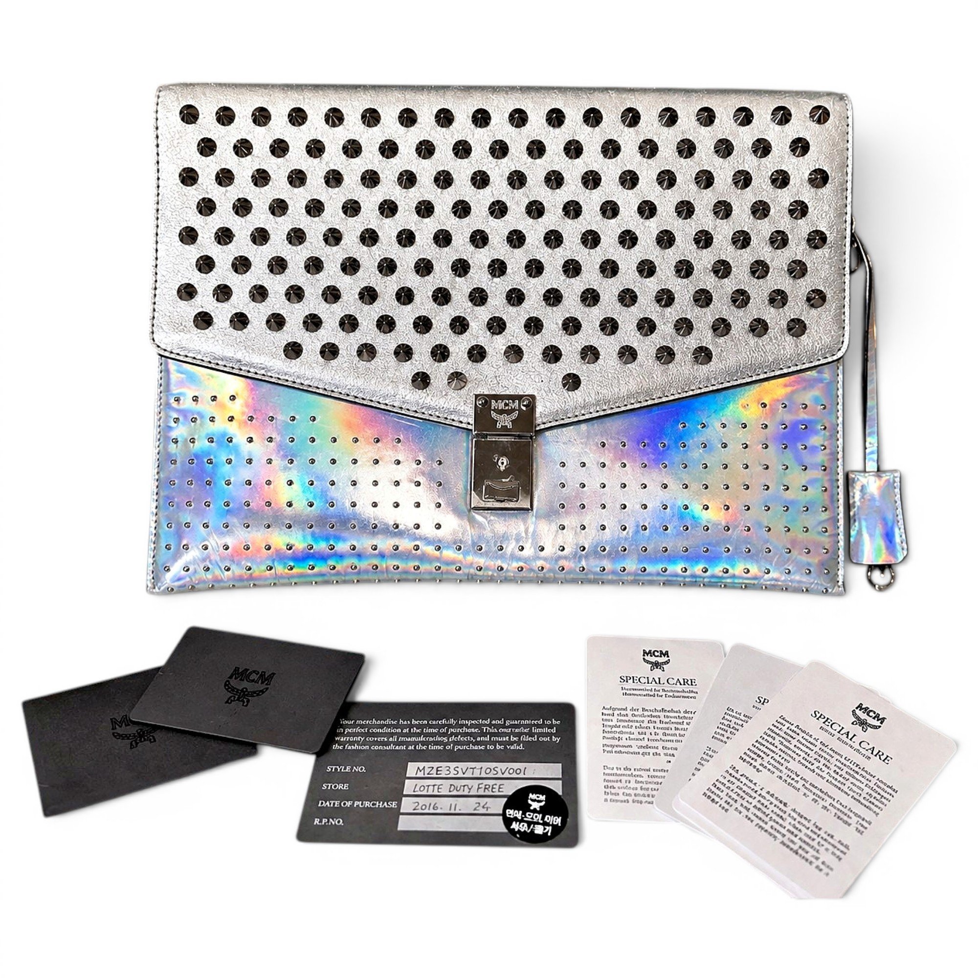 MCM Leather clutch bag