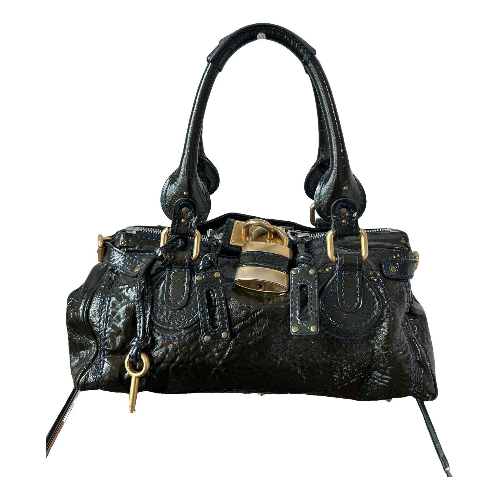 Paddington patent leather handbag