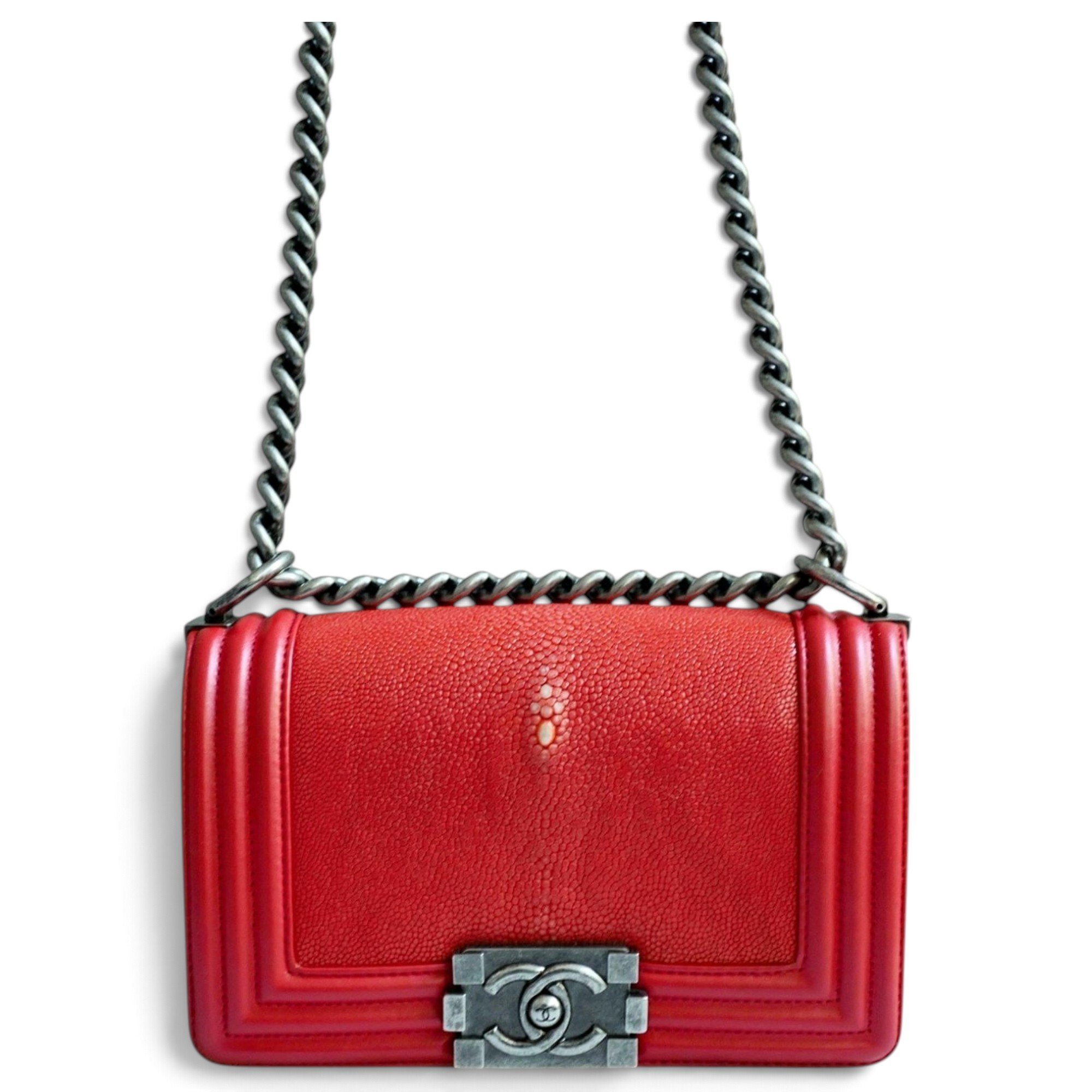 Boy leather crossbody bag
