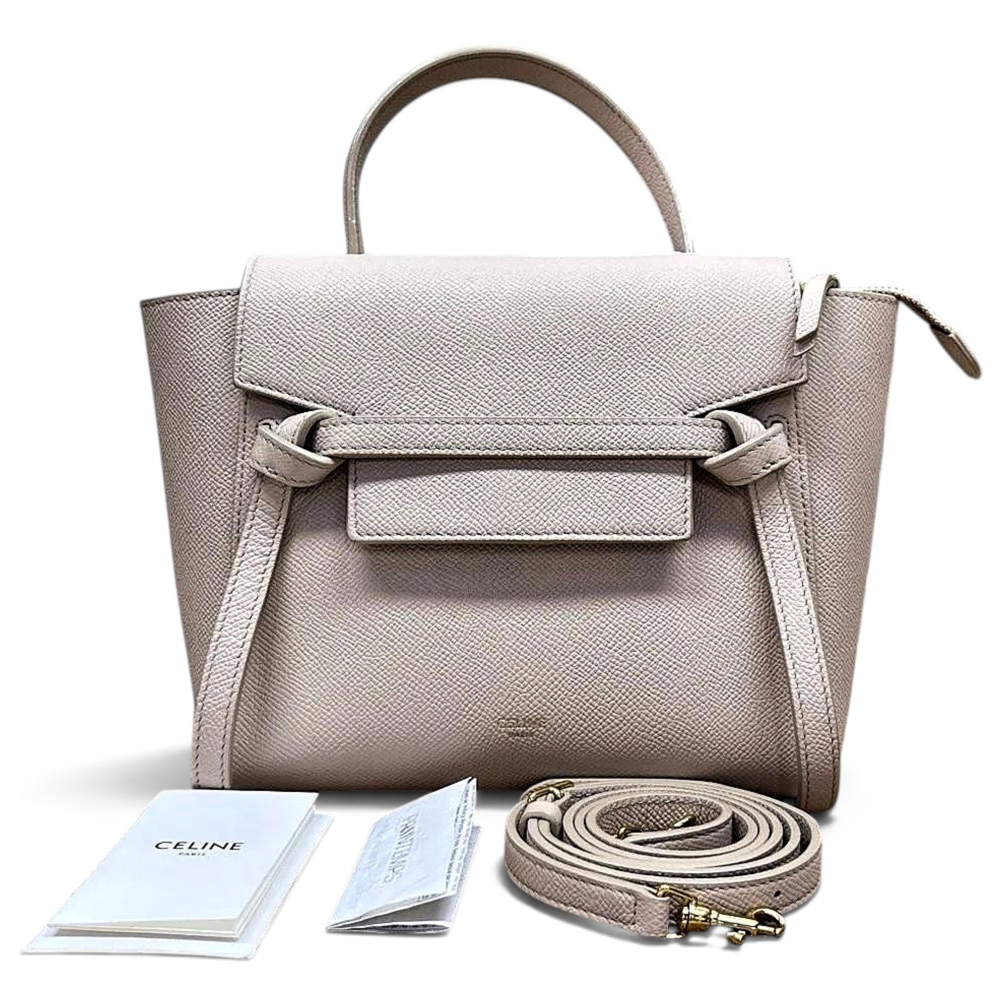Belt leather handbag
