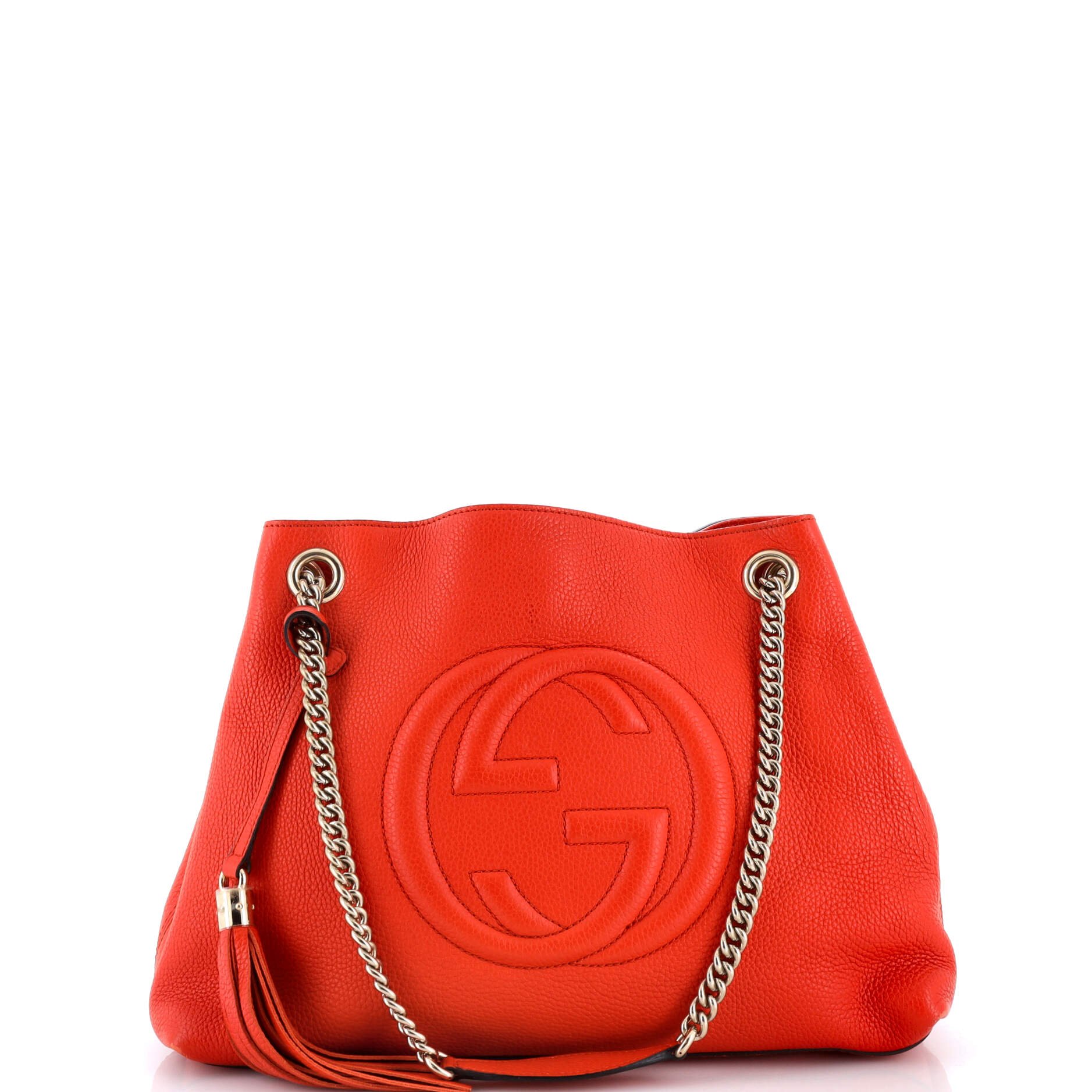 Soho Chain Strap Shoulder Bag Leather Medium