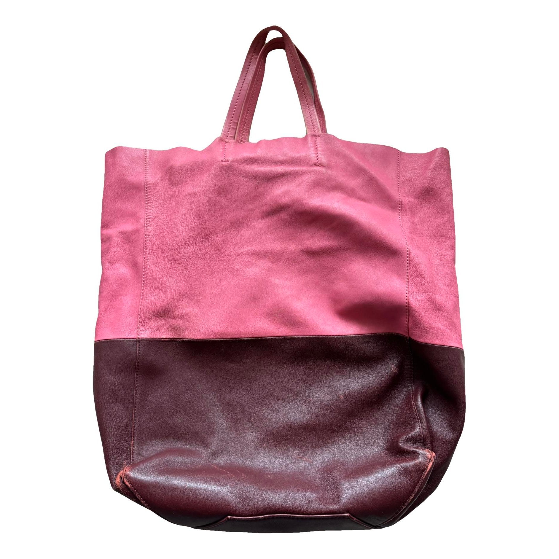 Cabas leather tote