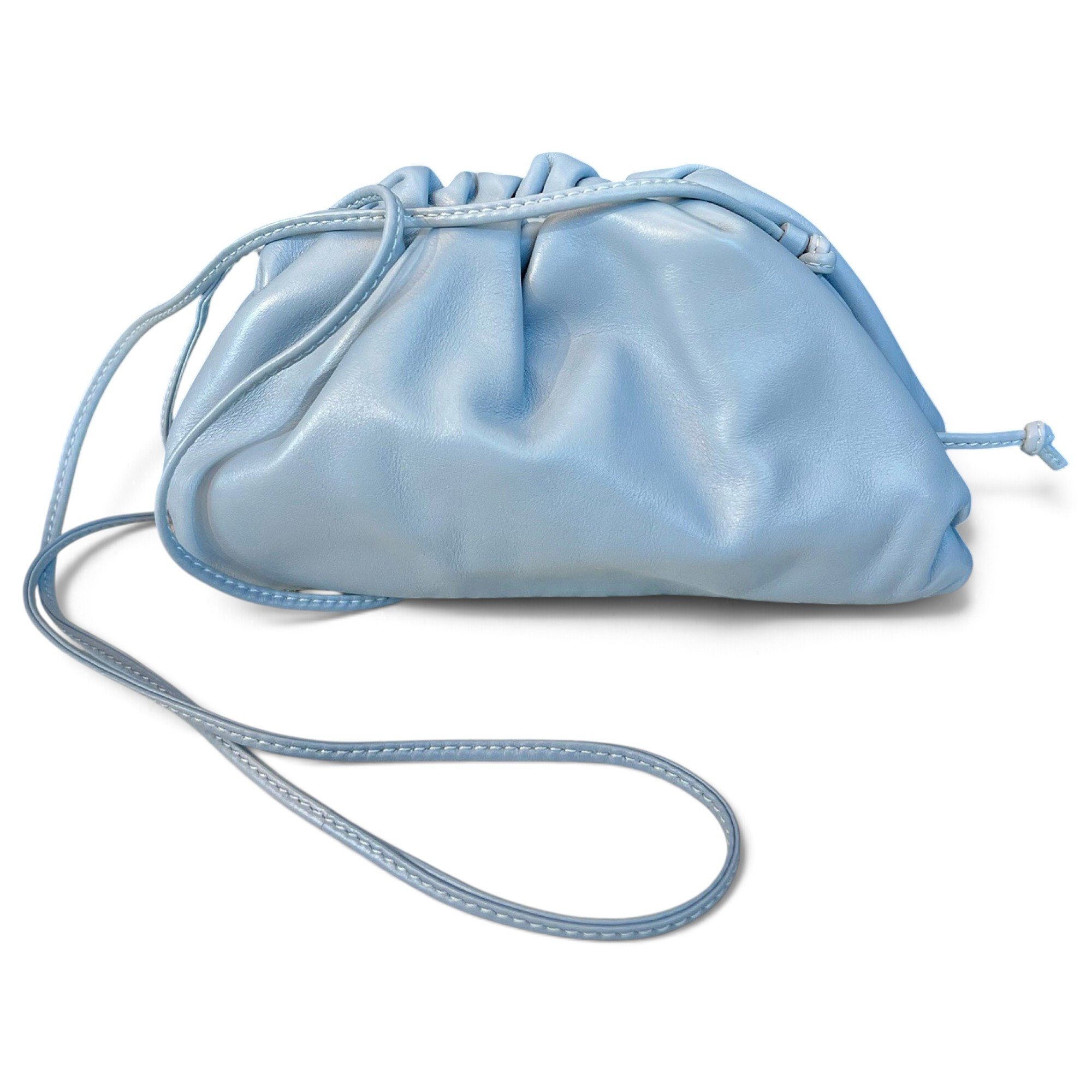 Pouch leather handbag