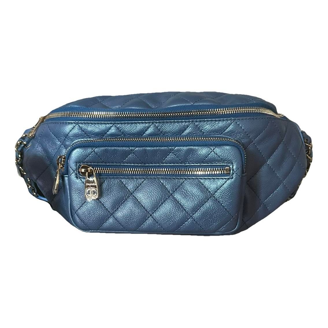 Leather clutch bag