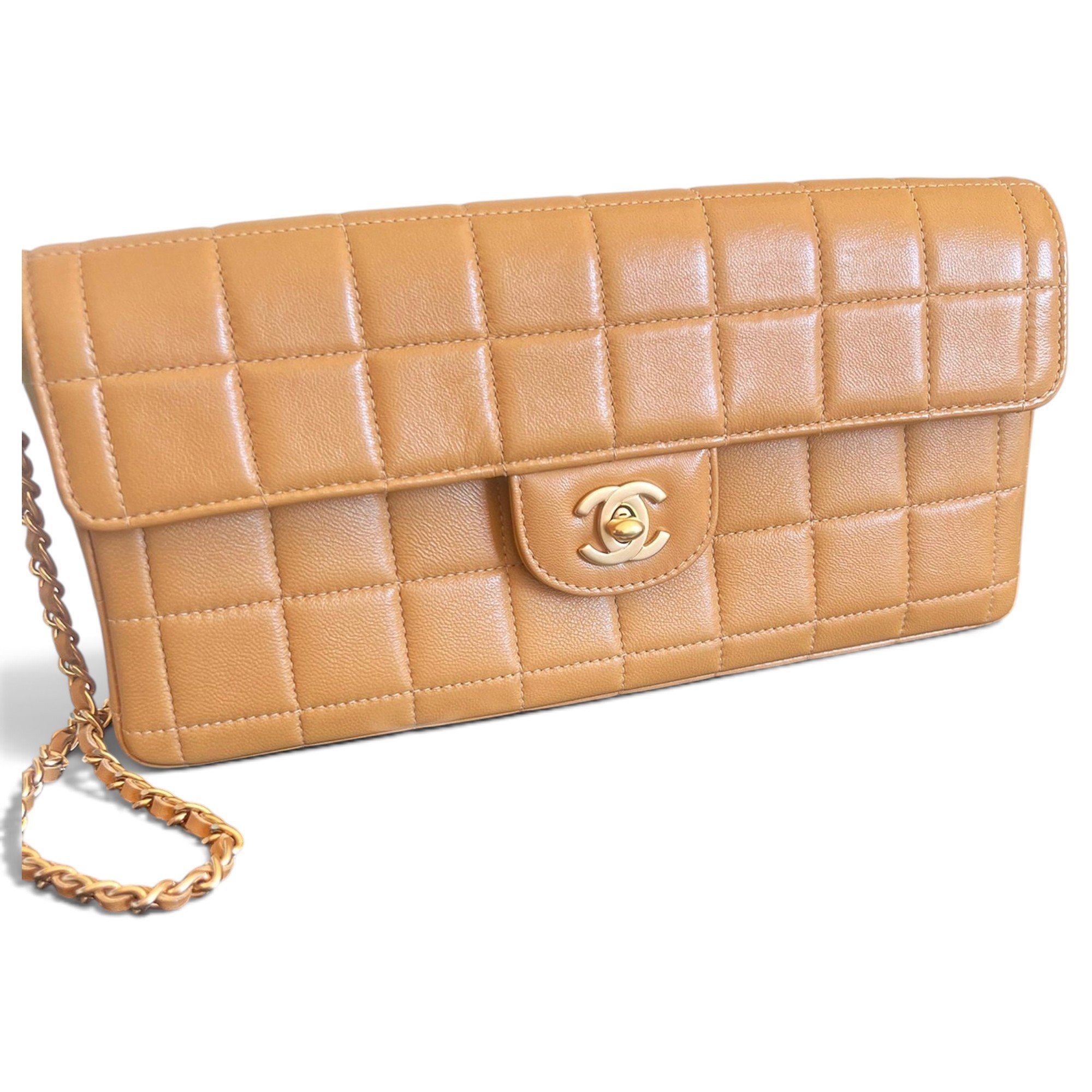 East West Chocolate Bar leather handbag
