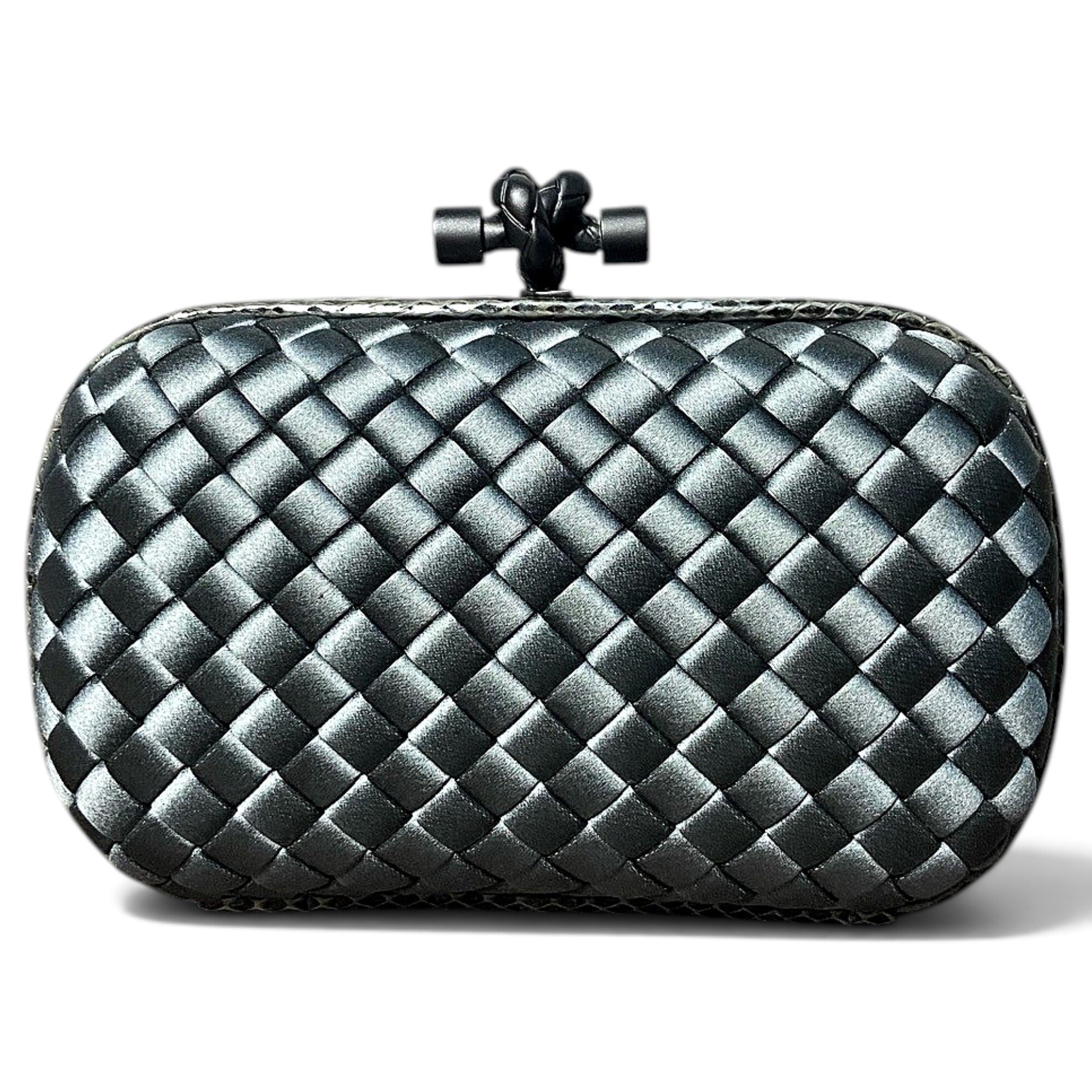 Pochette Knot silk clutch bag