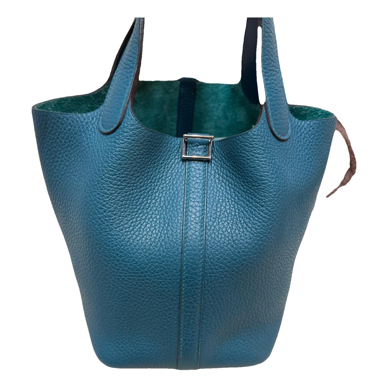 Picotin leather tote