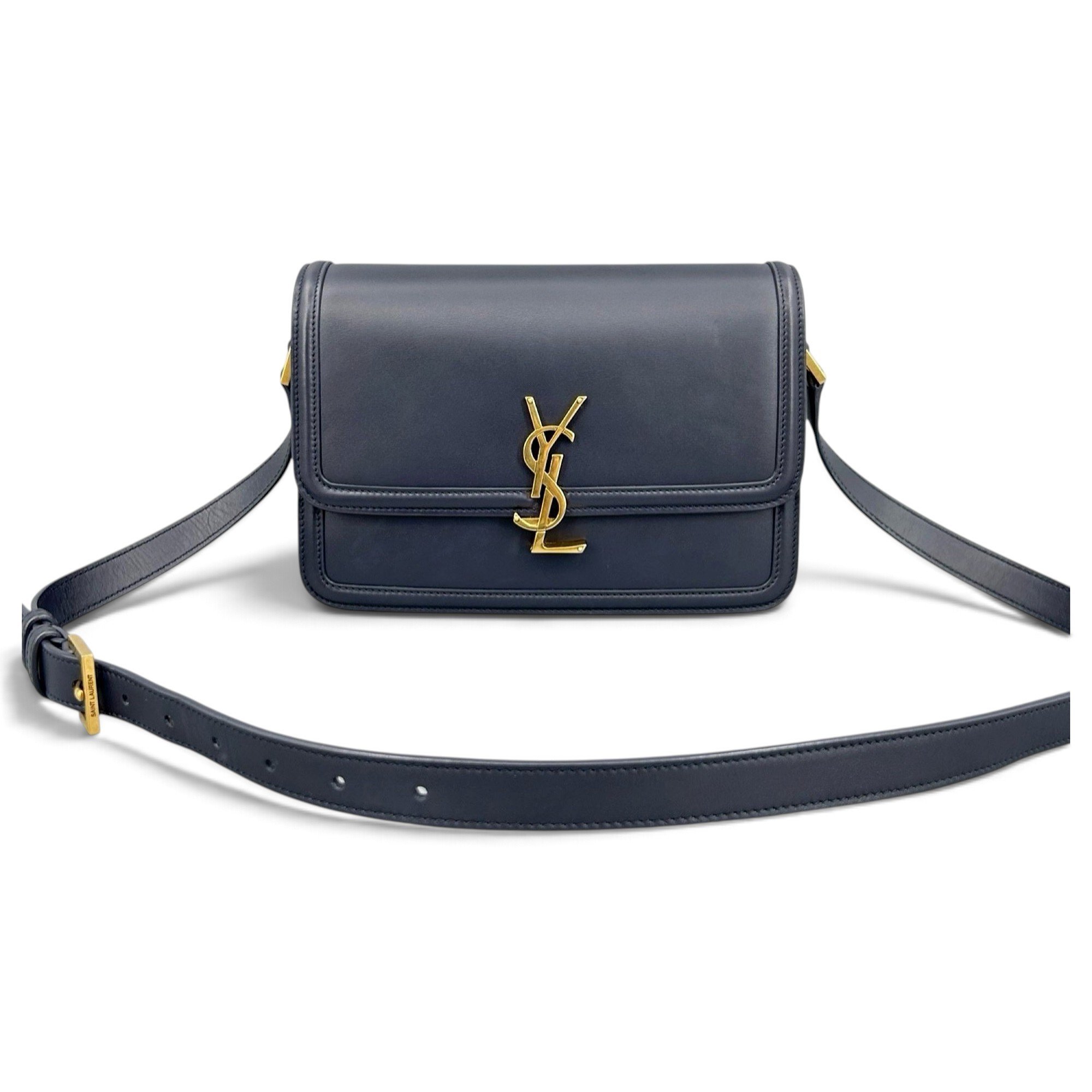 Solférino leather handbag