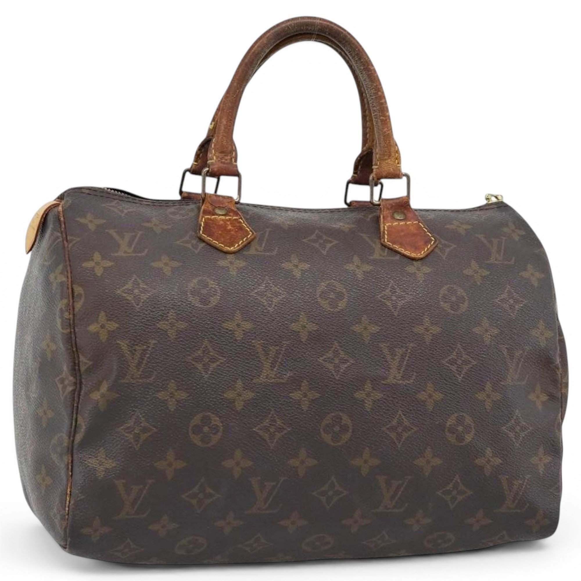 Speedy leather handbag