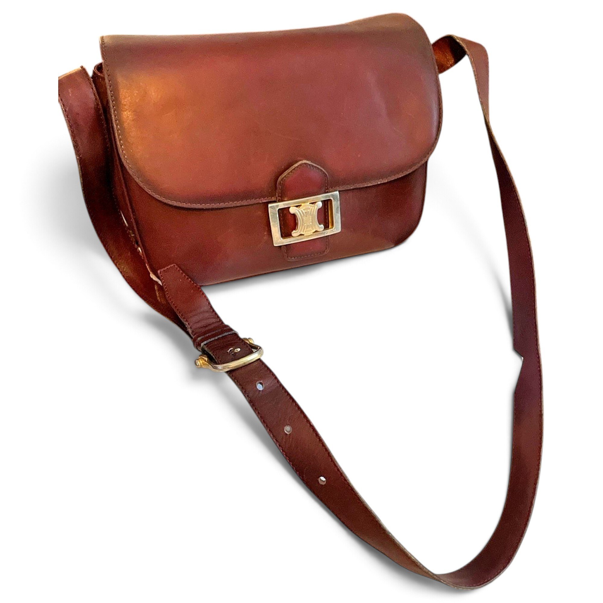 Classic leather crossbody bag