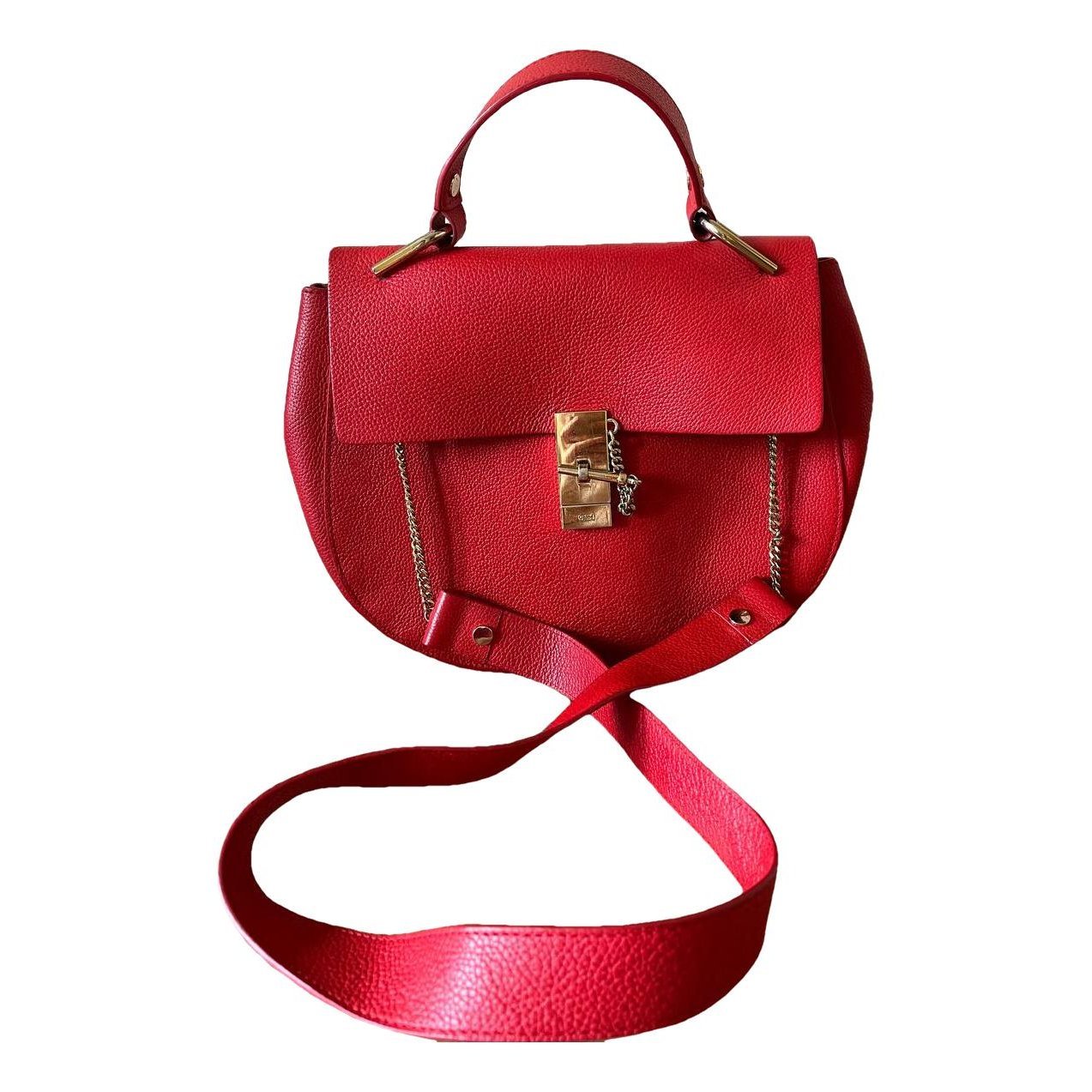 Drew leather crossbody bag