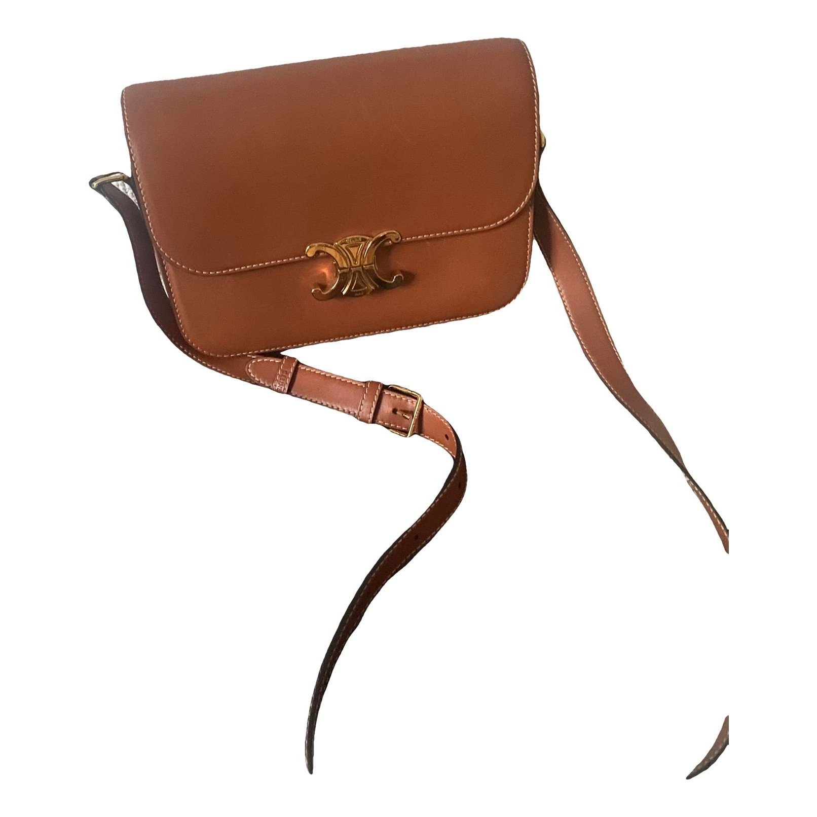 Triomphe leather handbag