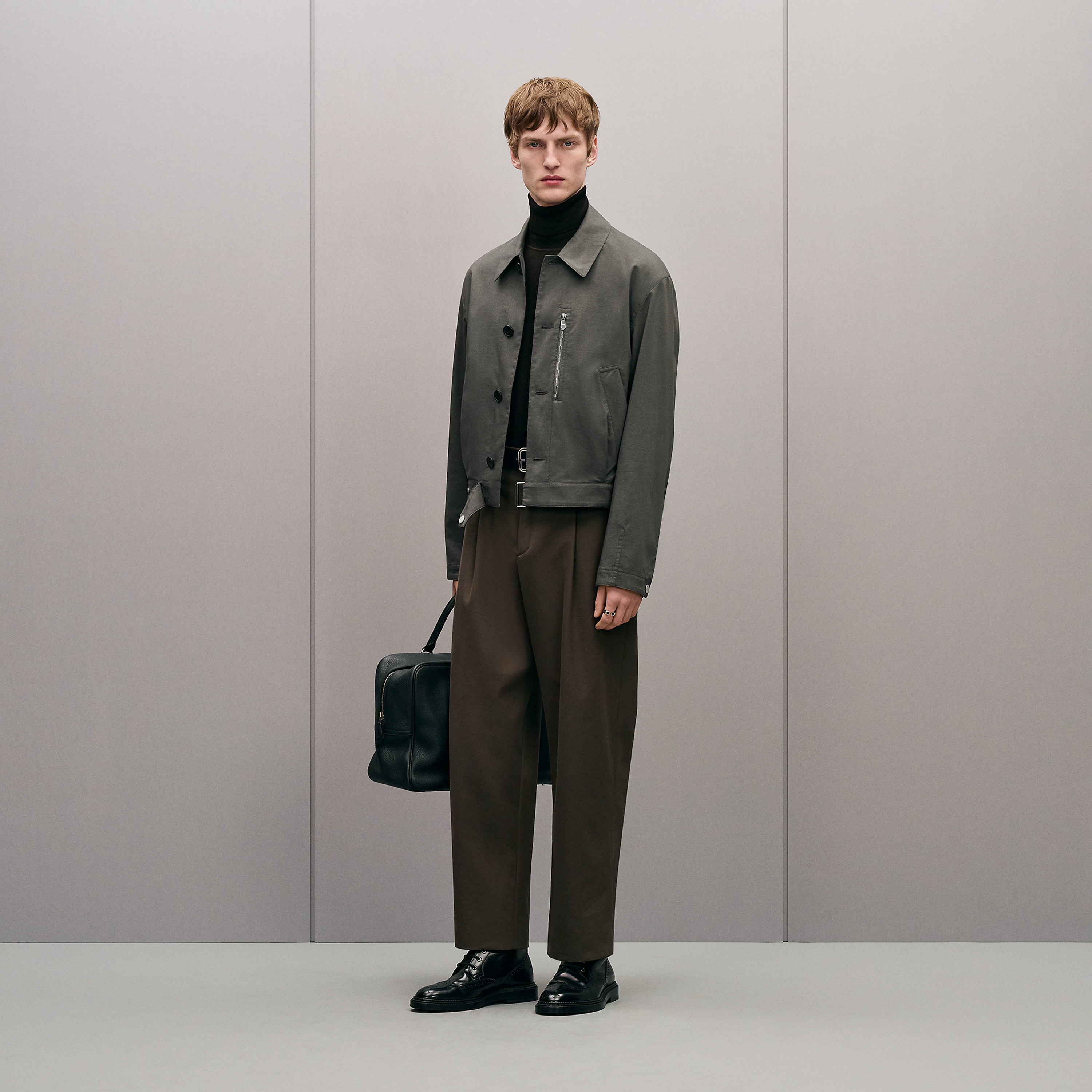 "Neo pique" straight cut jacket