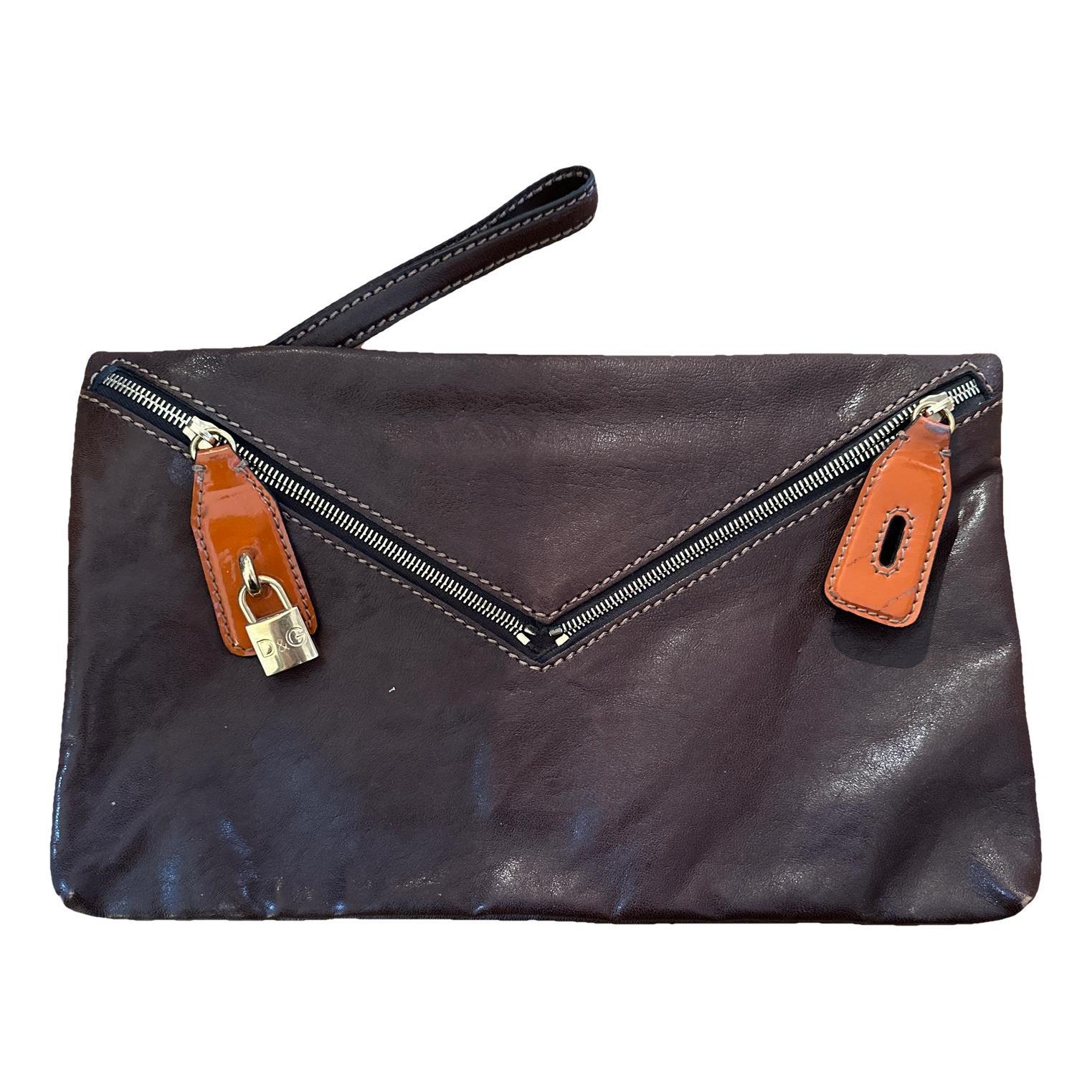 Dolce & Gabbana Patent leather clutch bag