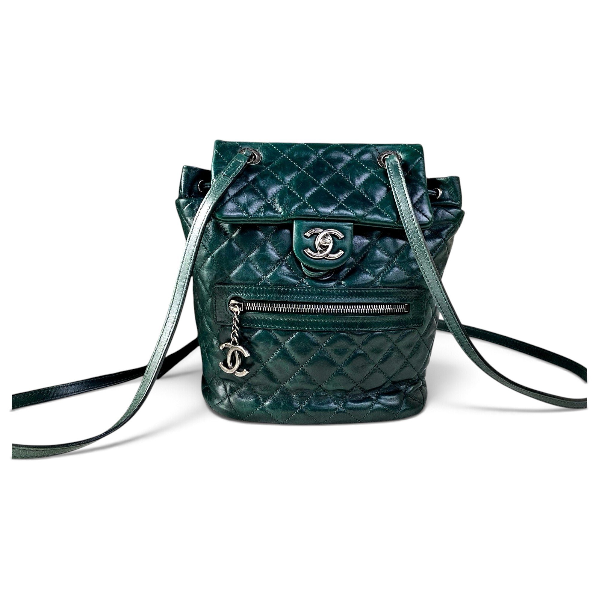 Leather backpack