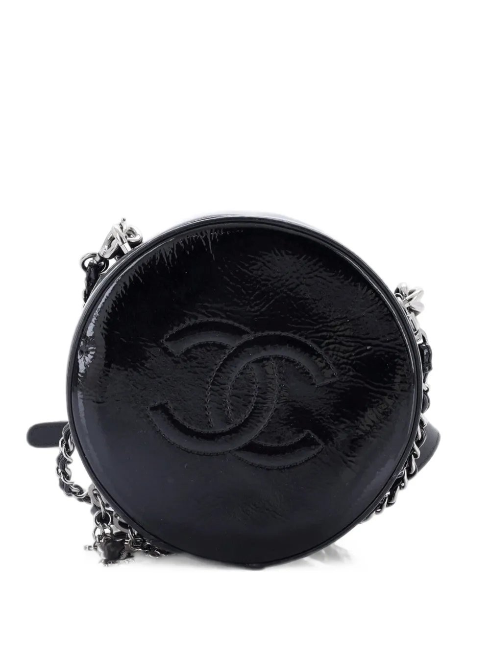 Round as Earth Patent crossbody bag
