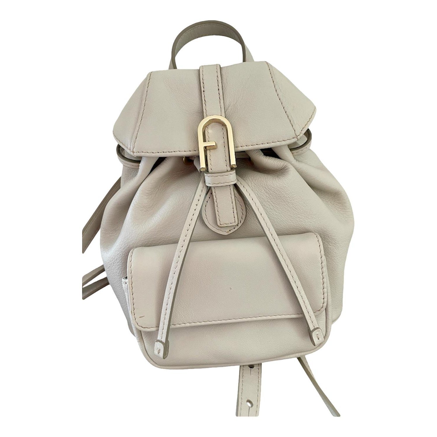 Leather backpack
