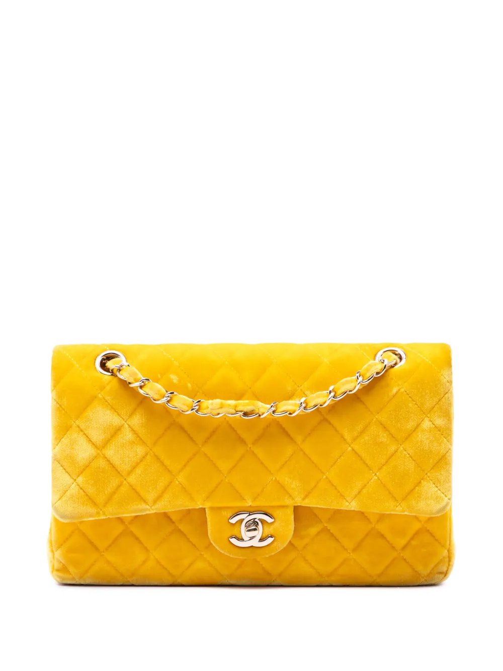 2015-2016 Medium Classic Velvet Double Flap shoulder bag