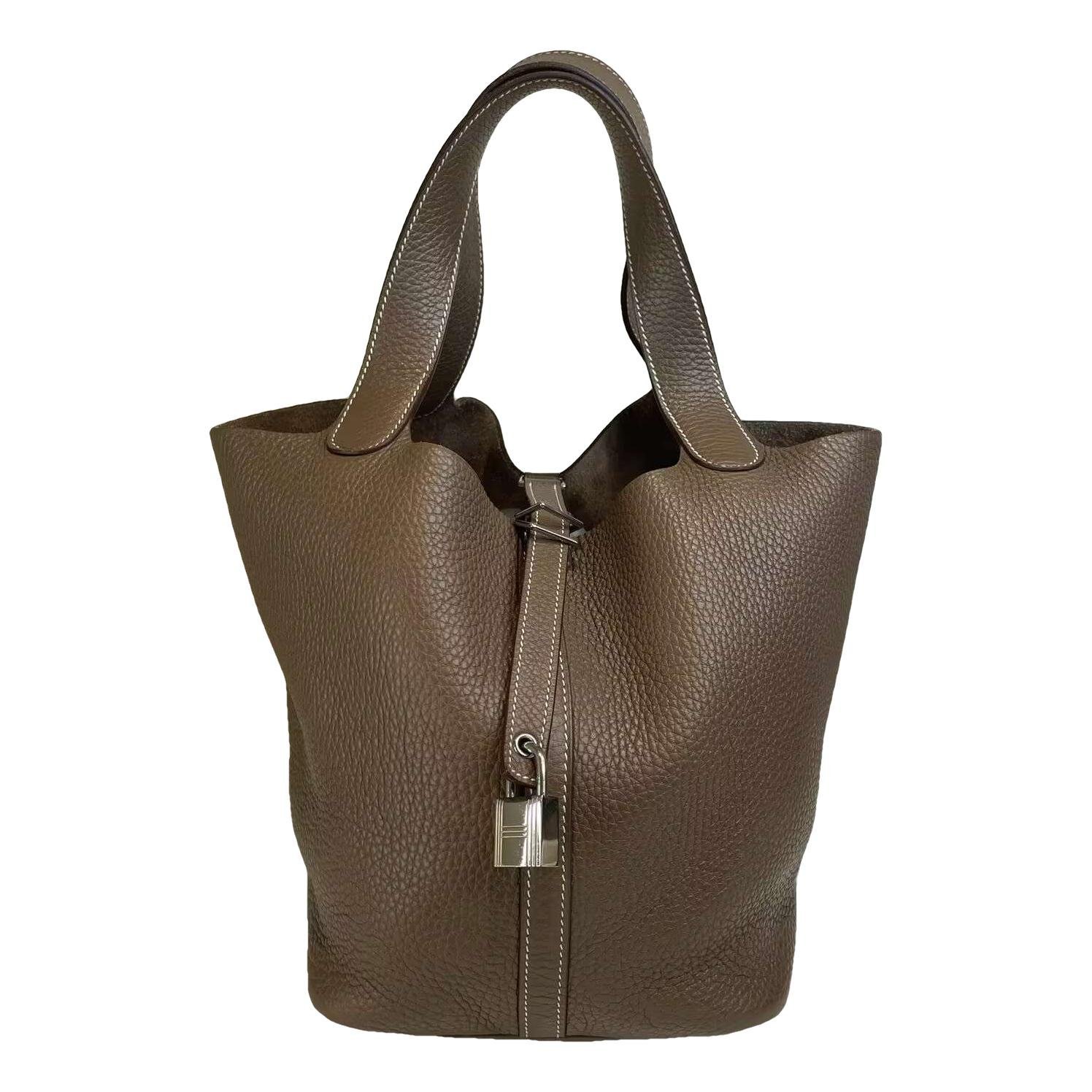 Picotin leather handbag
