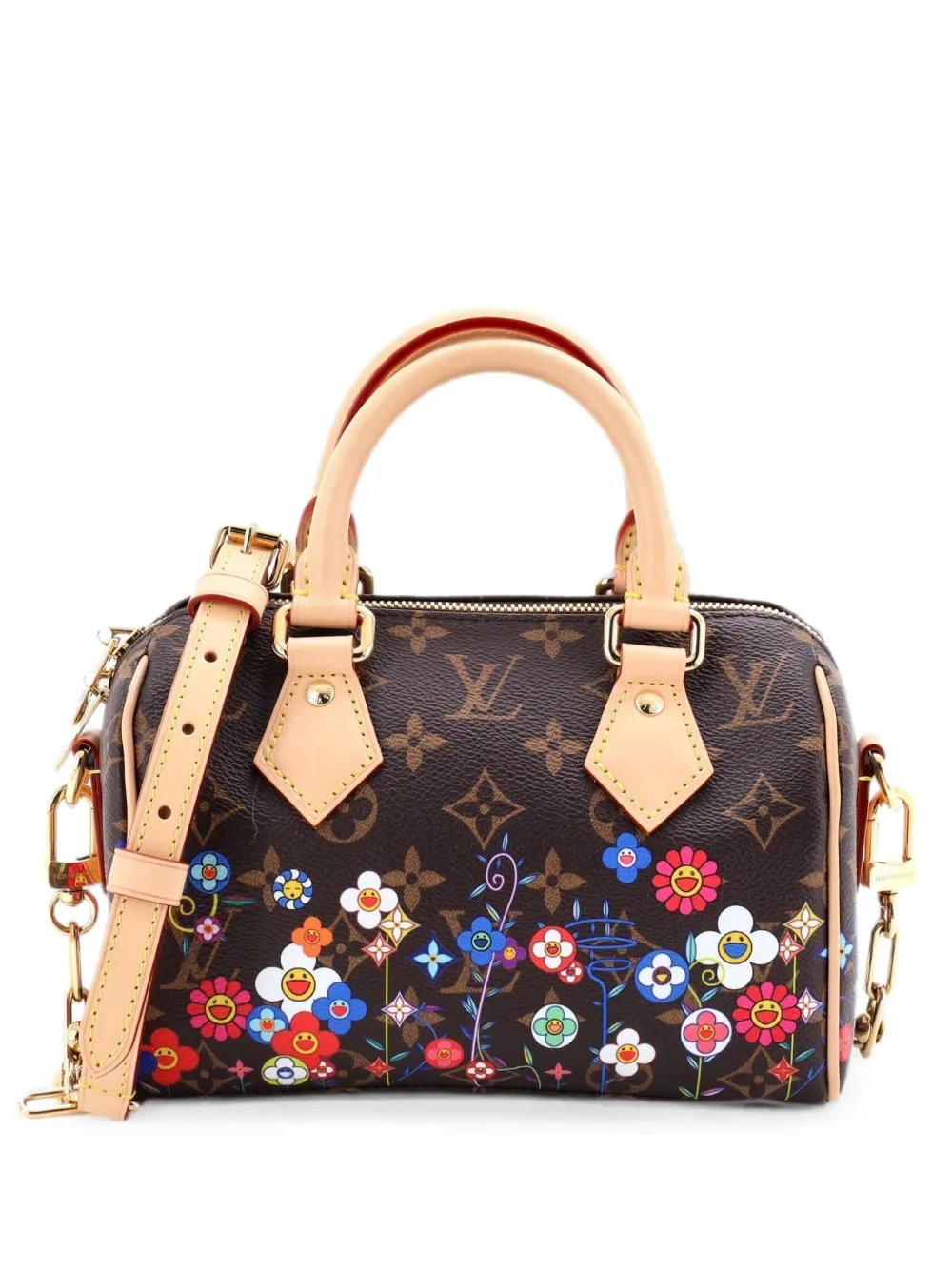 x Takashi Murakami Speedy Bandouliere Bag Flowers Monogram Canvas 20 crossbody bag
