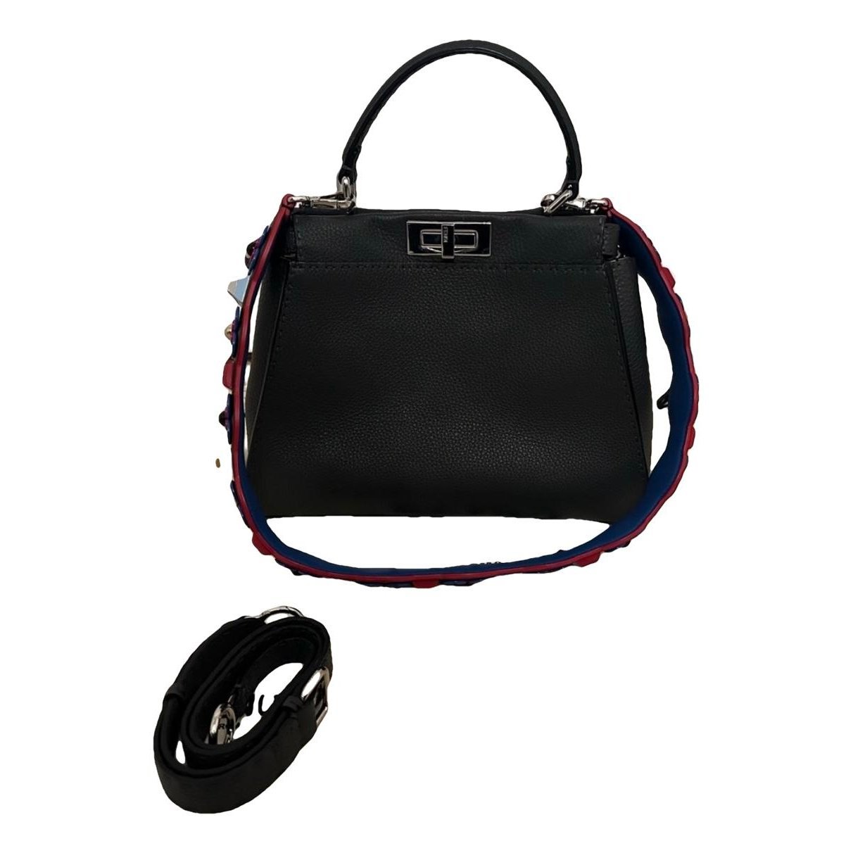 Peekaboo leather satchel