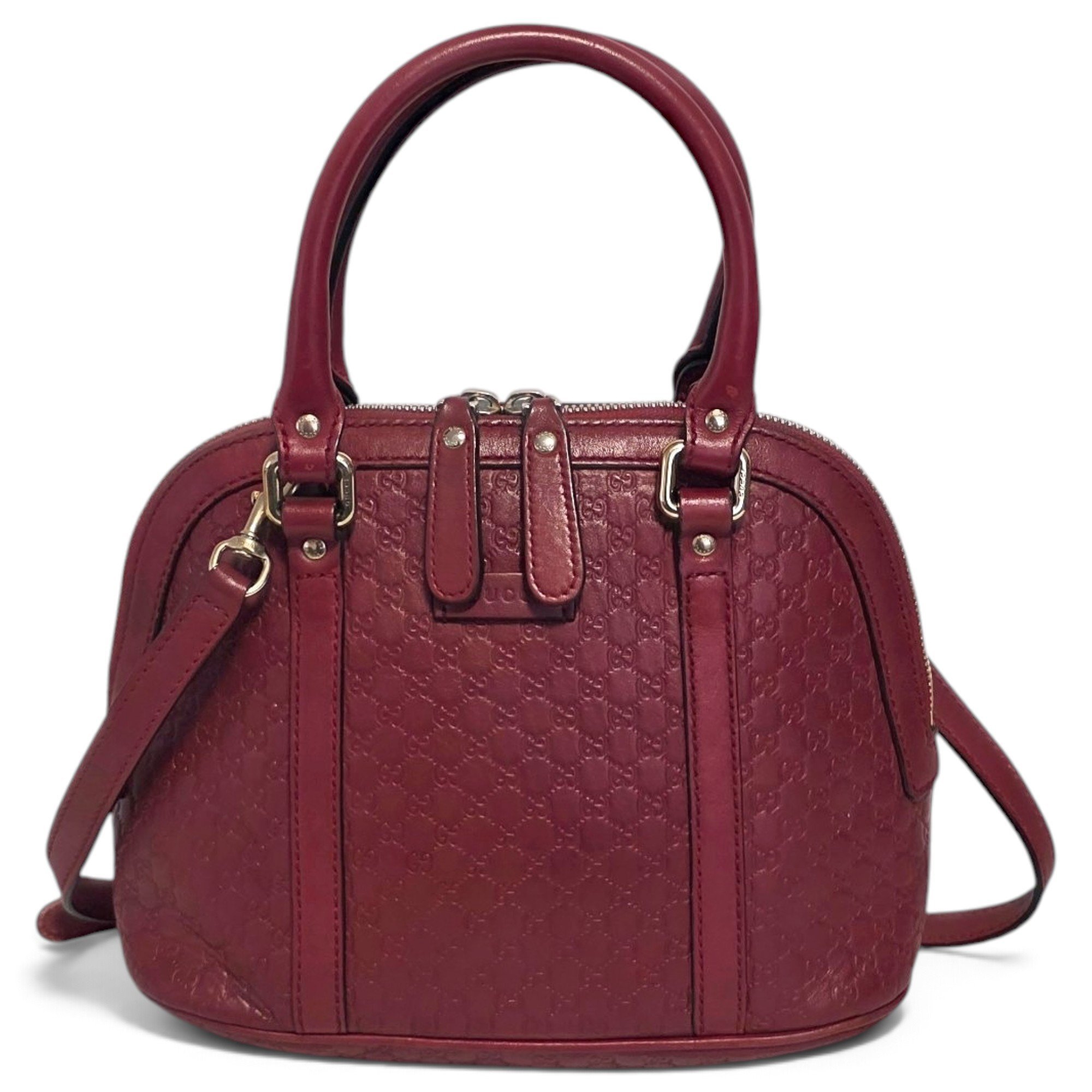 Dôme leather handbag