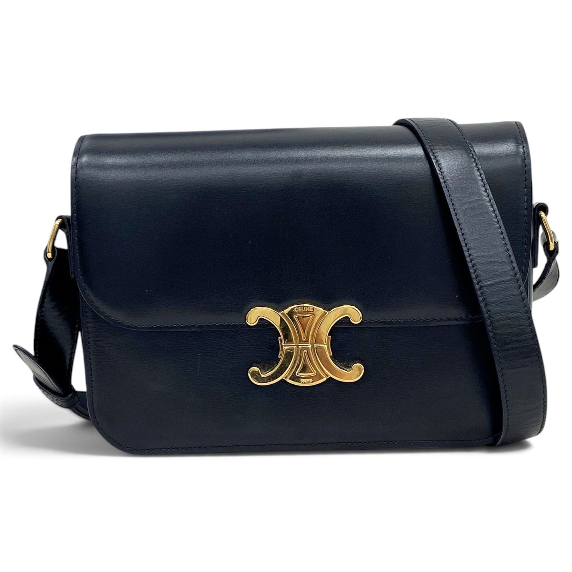 Triomphe leather handbag