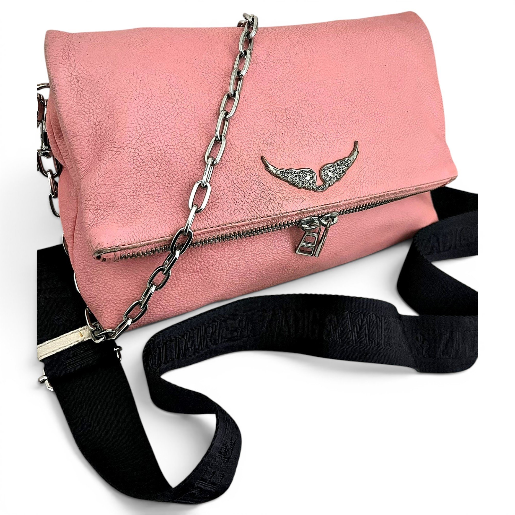 Rock leather crossbody bag