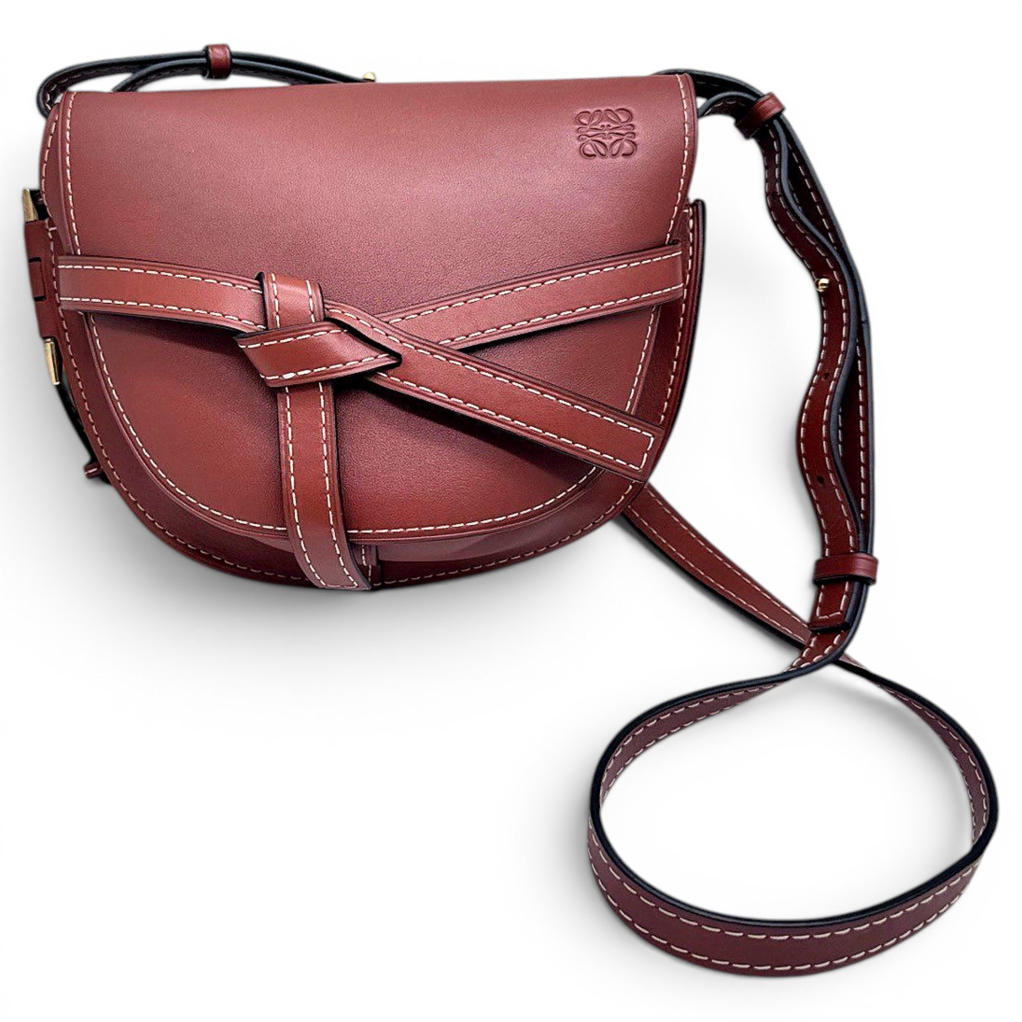 Gate leather crossbody bag