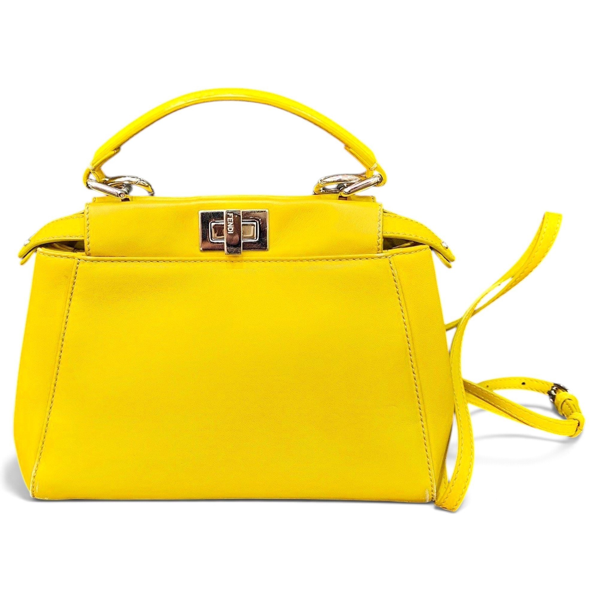 Peekaboo leather handbag