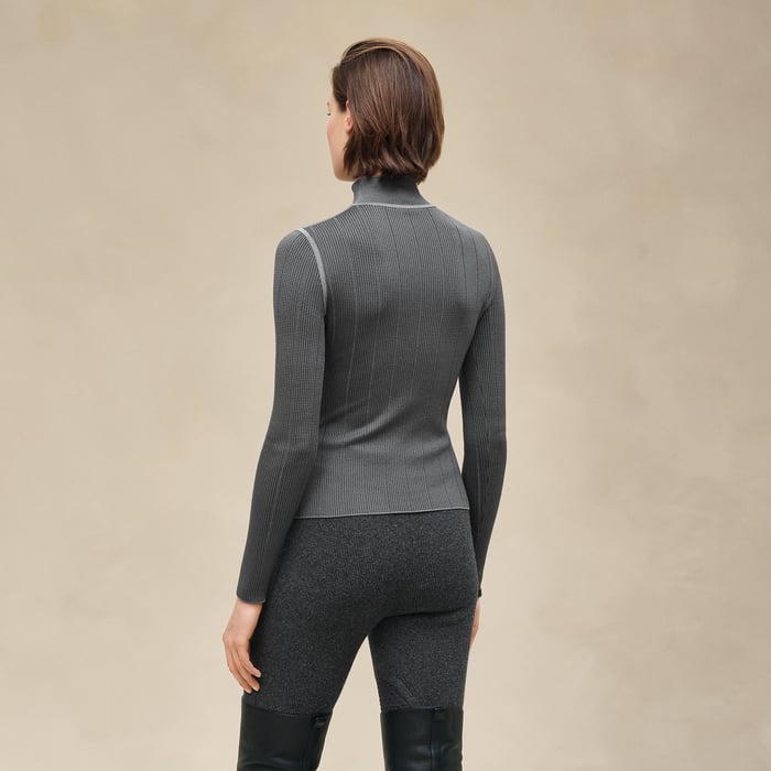 Gris Tempérance Long-sleeve Sweater